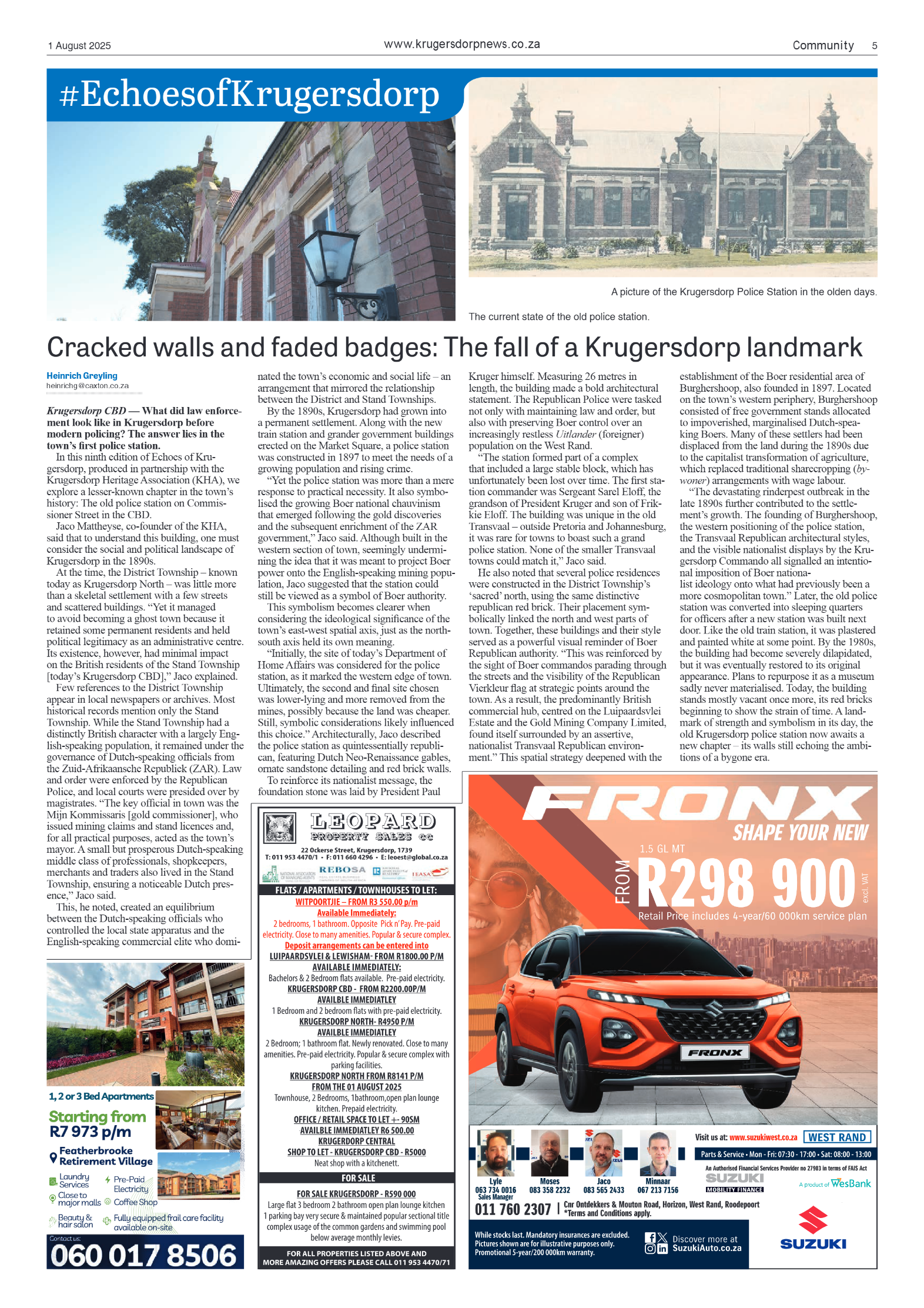Krugersdorp News 1 August 2025 page 5