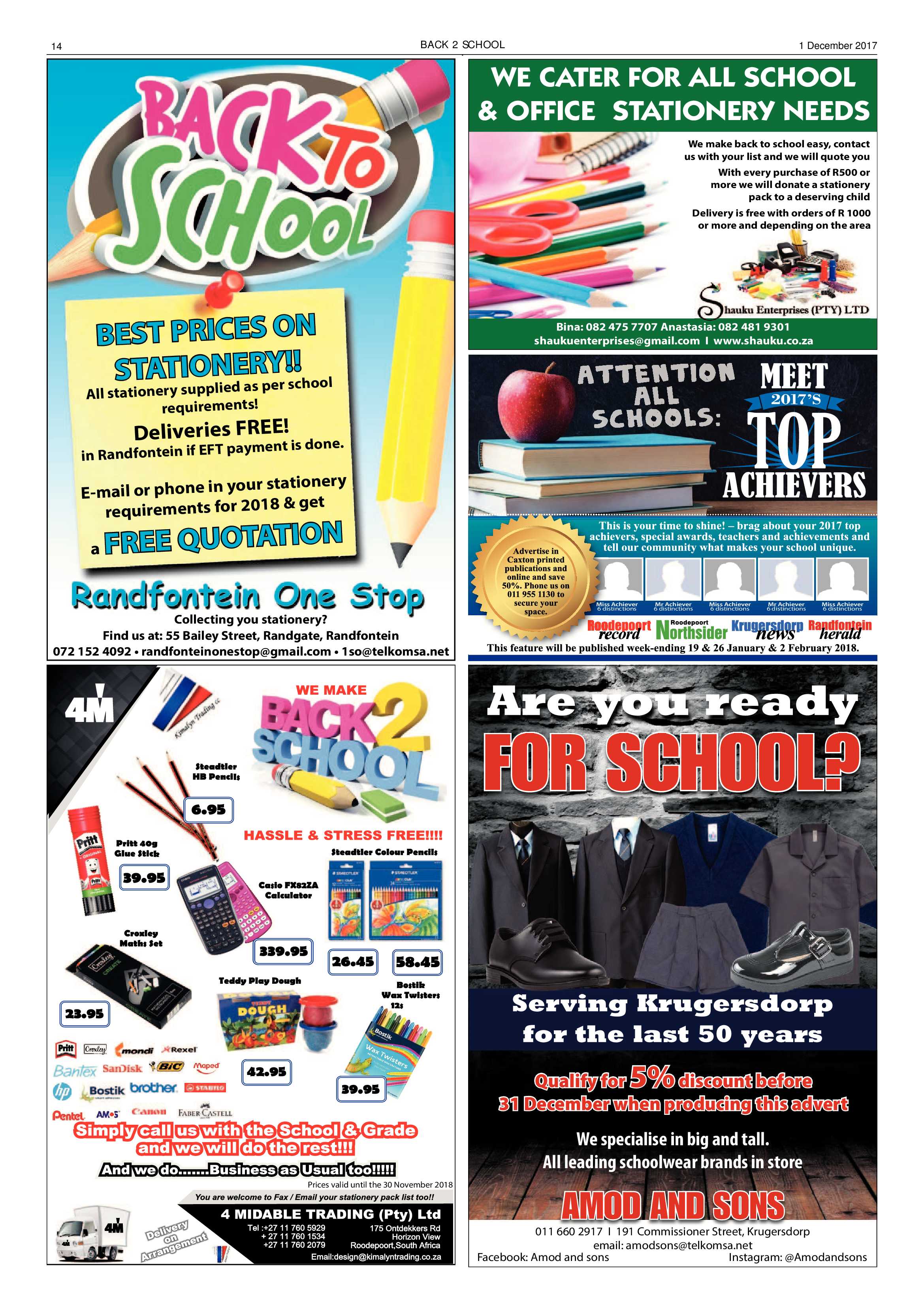 Krugersdorp News 1 December 2017 page 14