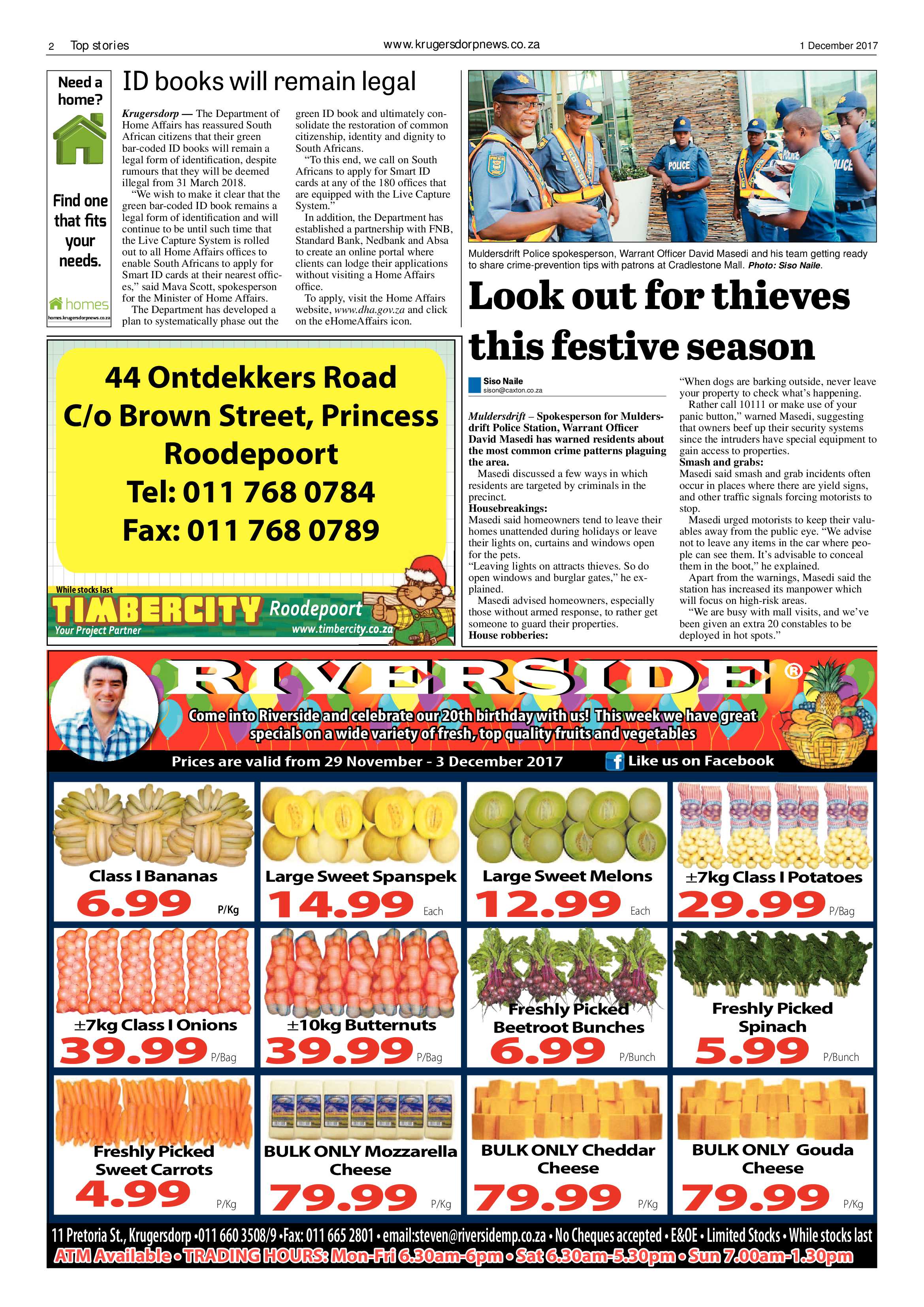 Krugersdorp News 1 December 2017 page 2