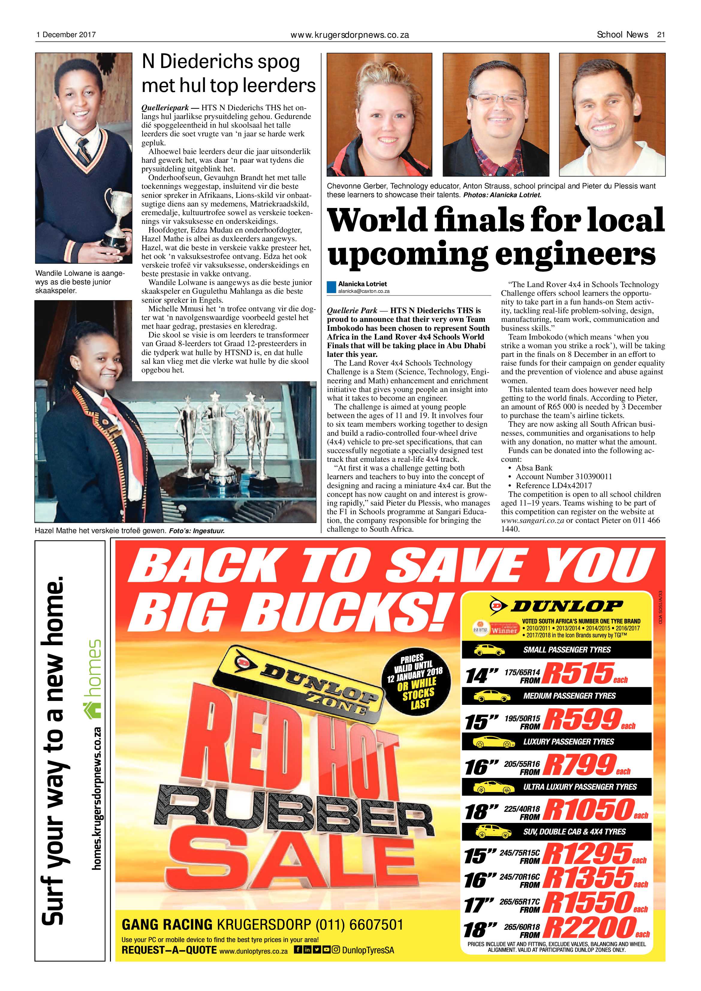 Krugersdorp News 1 December 2017 page 21