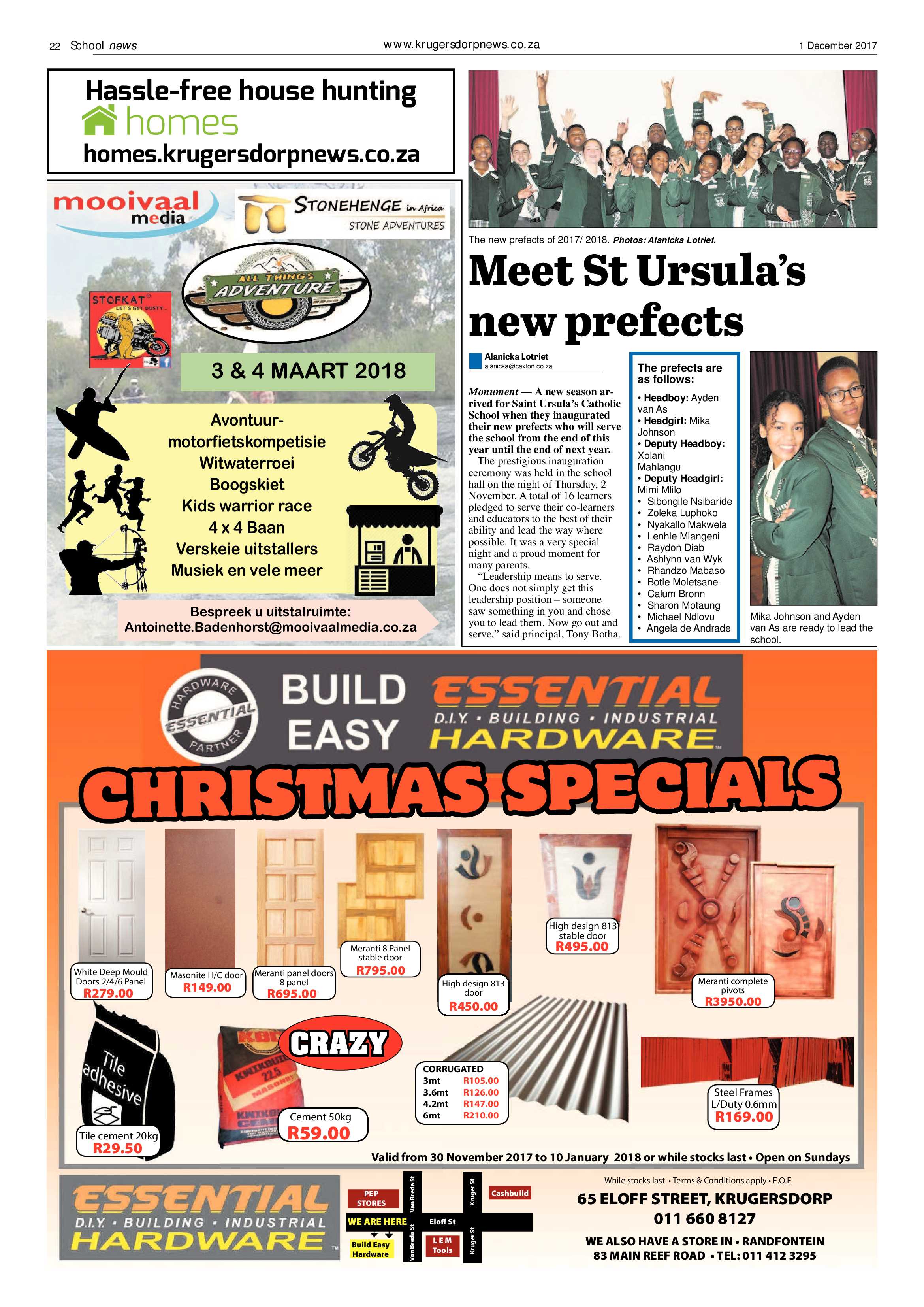 Krugersdorp News 1 December 2017 page 22