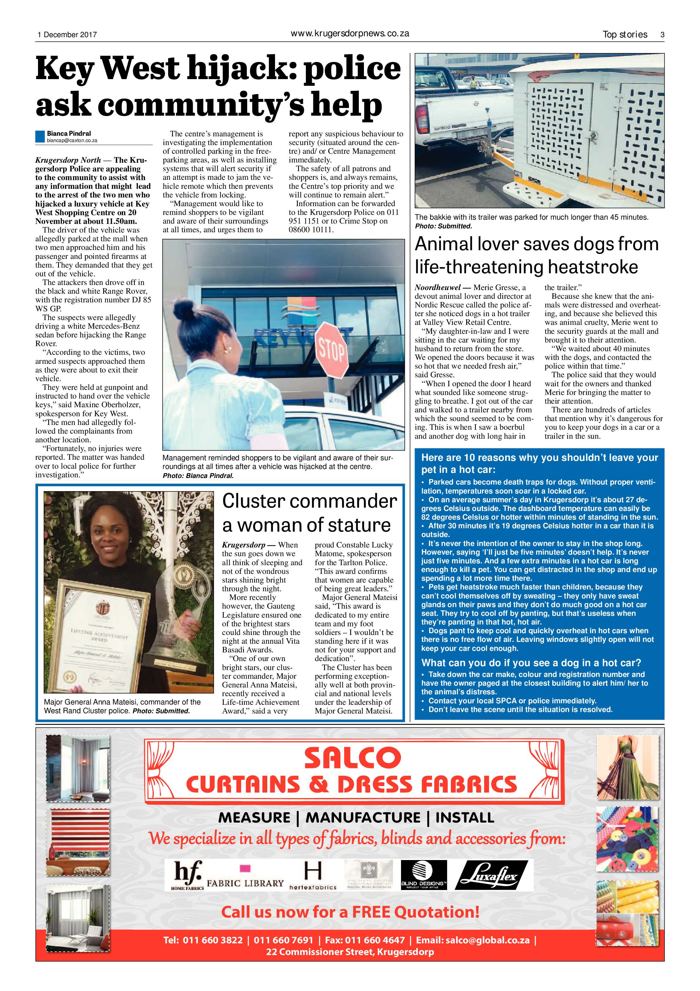 Krugersdorp News 1 December 2017 page 3