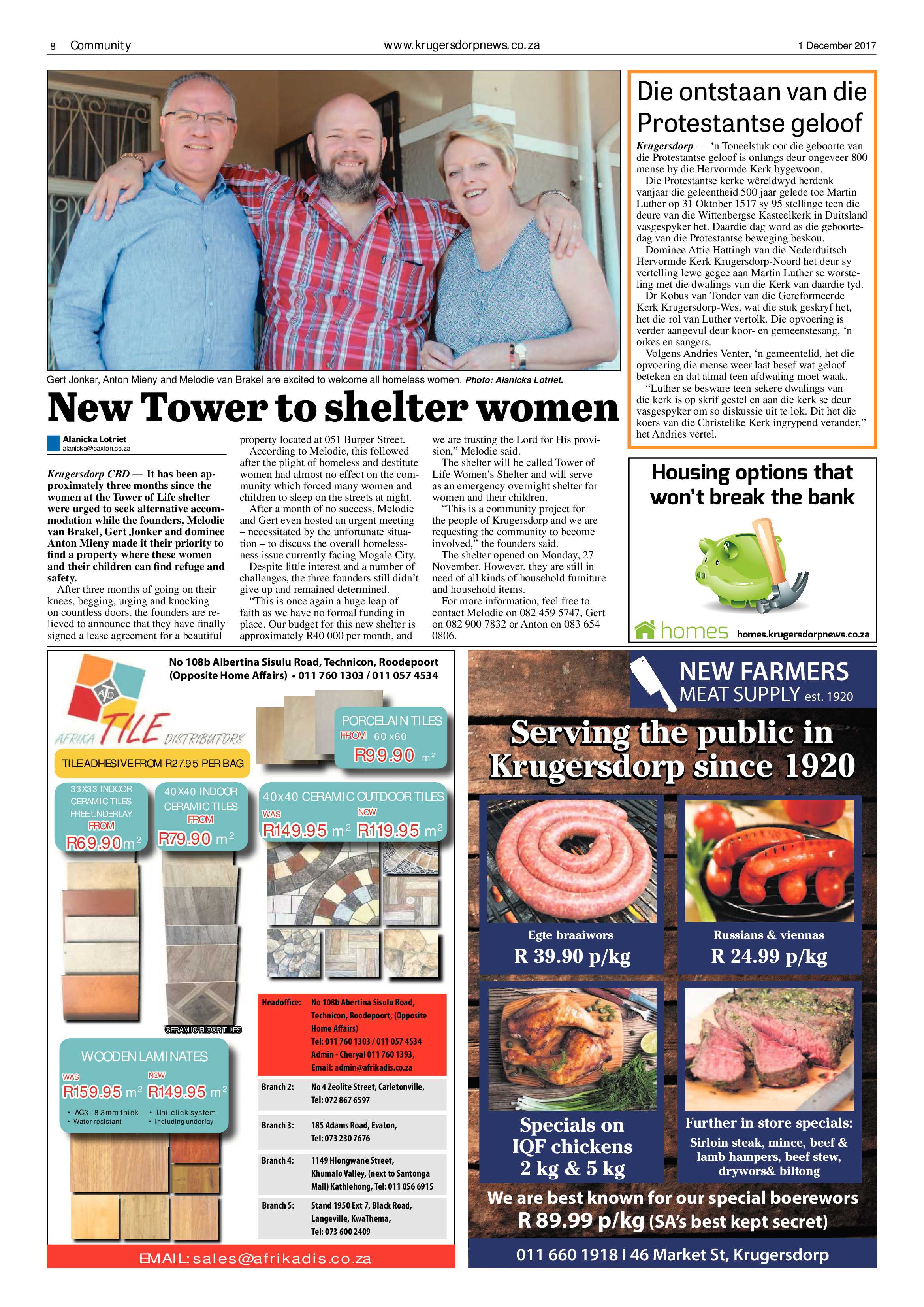 Krugersdorp News 1 December 2017 page 8