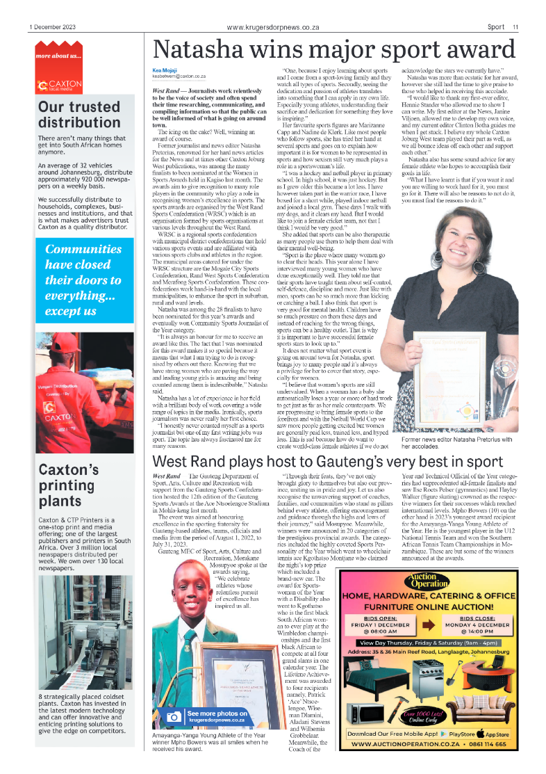 Krugersdorp News 1 December 2023 page 11