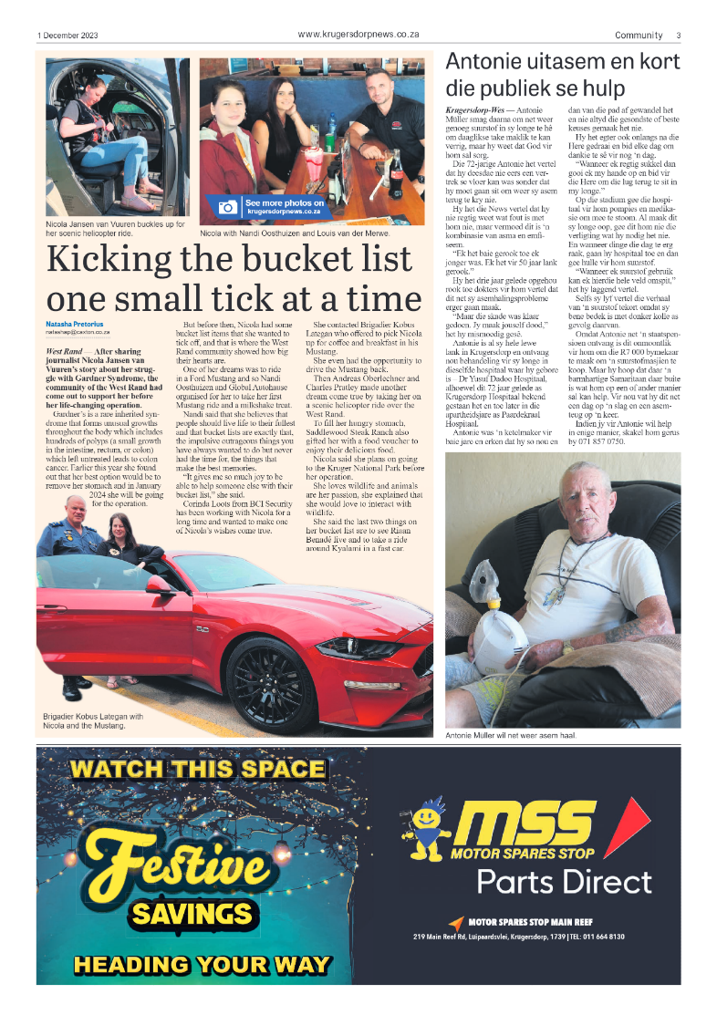 Krugersdorp News 1 December 2023 page 3