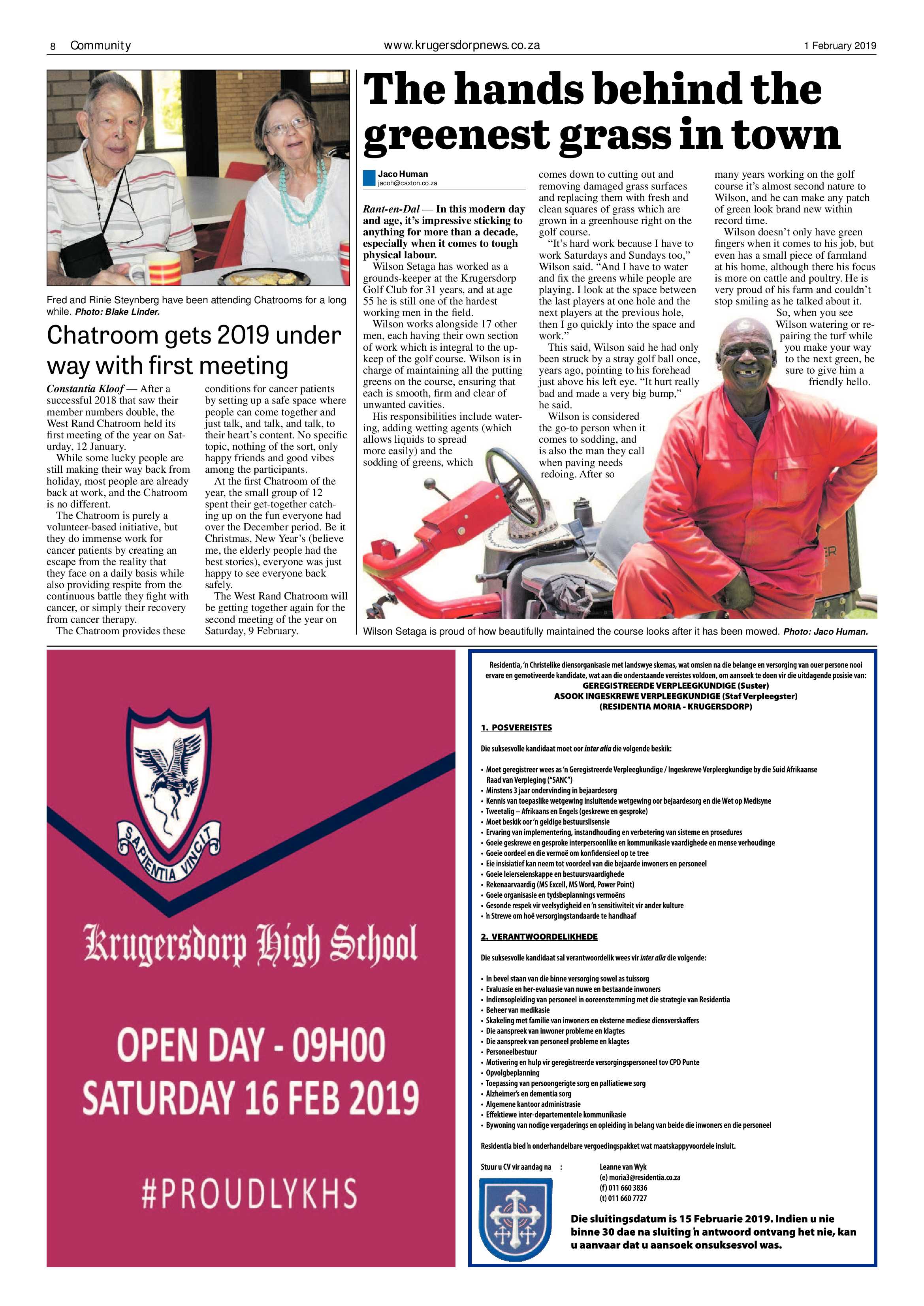 Krugersdorp News 1 February 2019 page 8