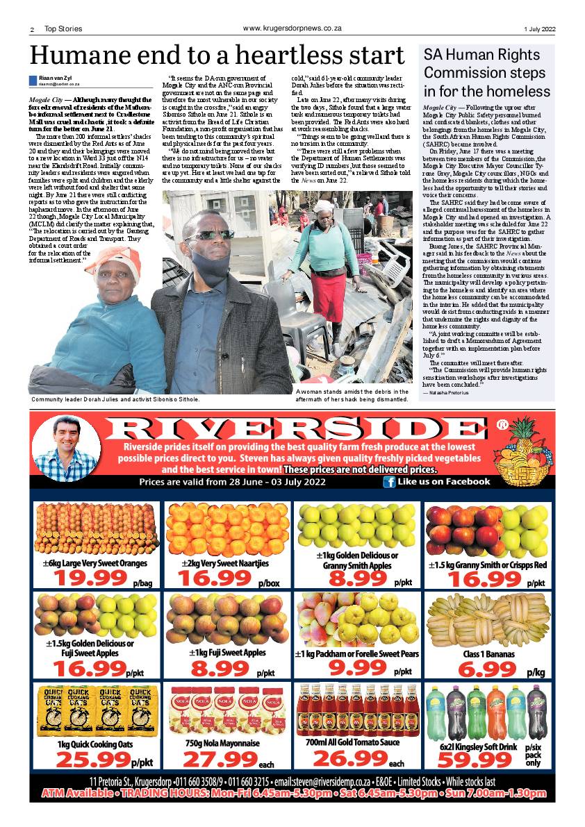 Krugersdorp News 1 July 2022 page 2