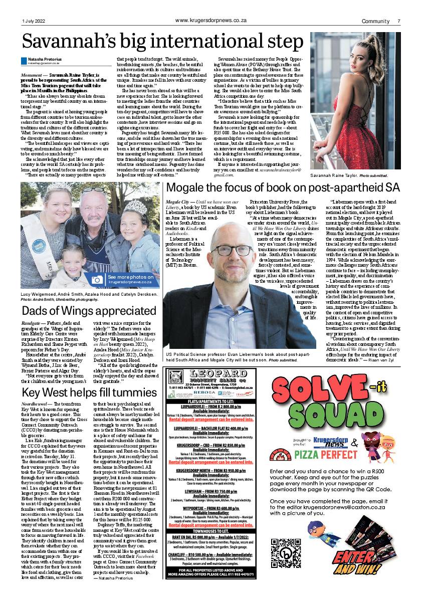 Krugersdorp News 1 July 2022 page 7