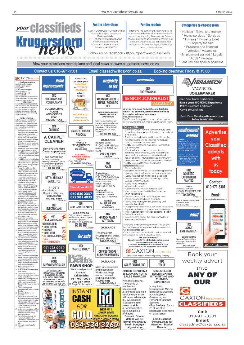 Krugersdorp News 1 March 2024 page 10