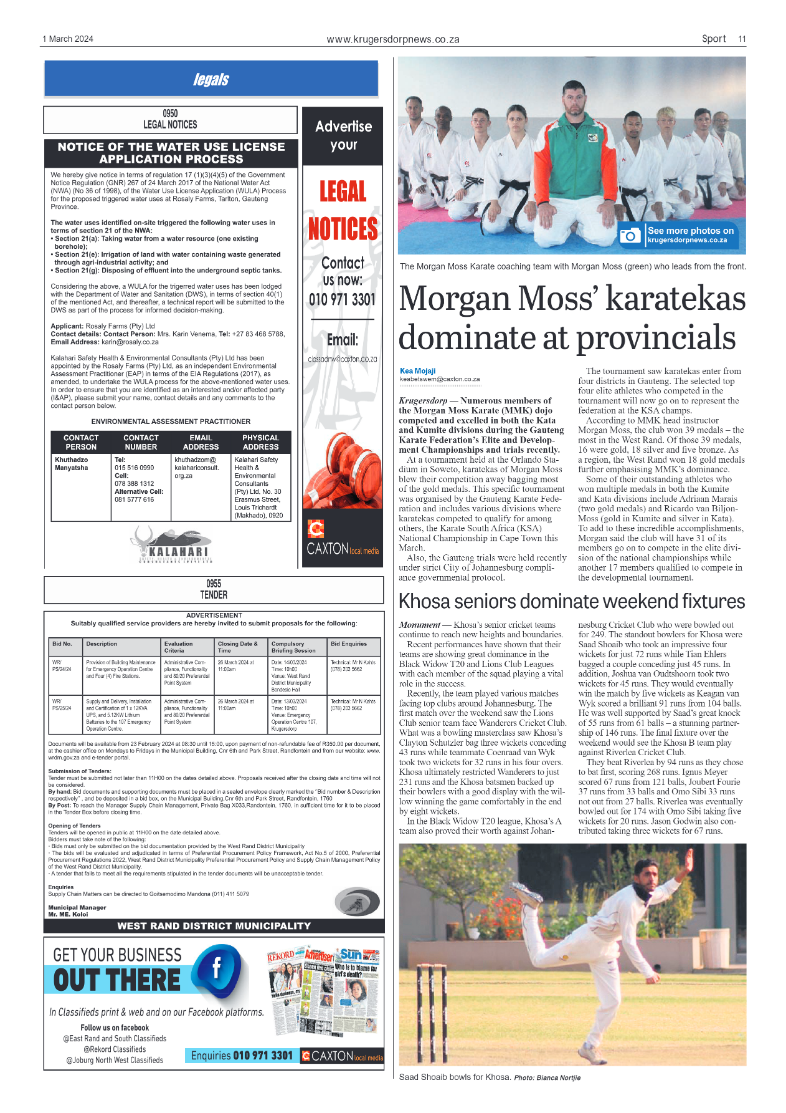 Krugersdorp News 1 March 2024 page 11