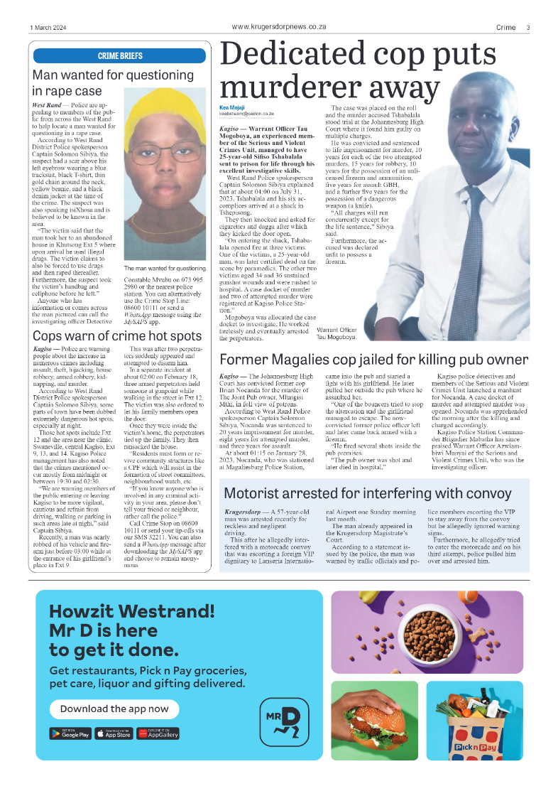 Krugersdorp News 1 March 2024 page 3