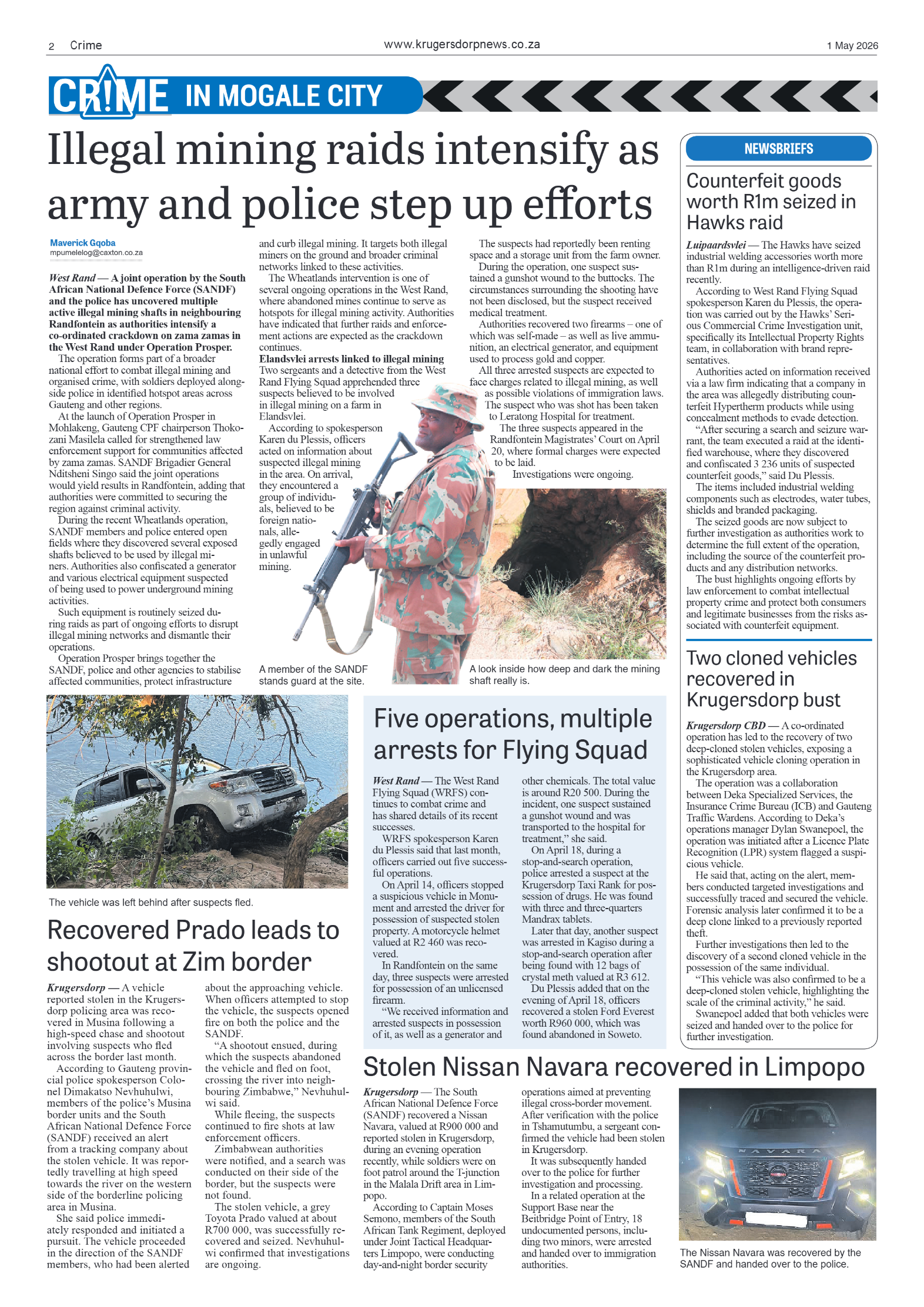 Krugersdorp News 1 May 2026 page 2
