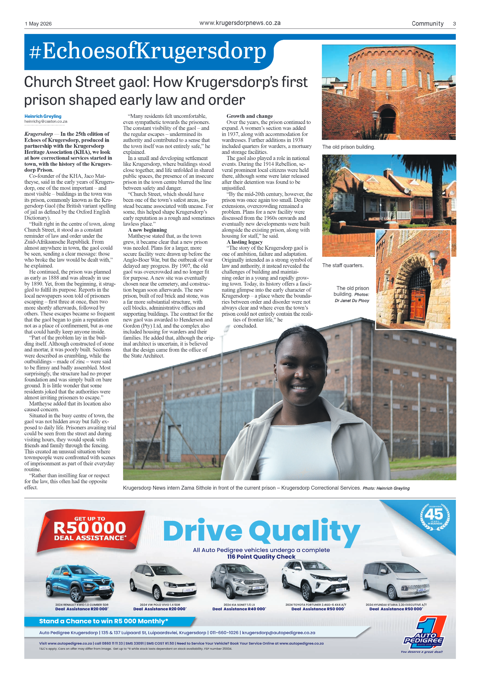 Krugersdorp News 1 May 2026 page 3