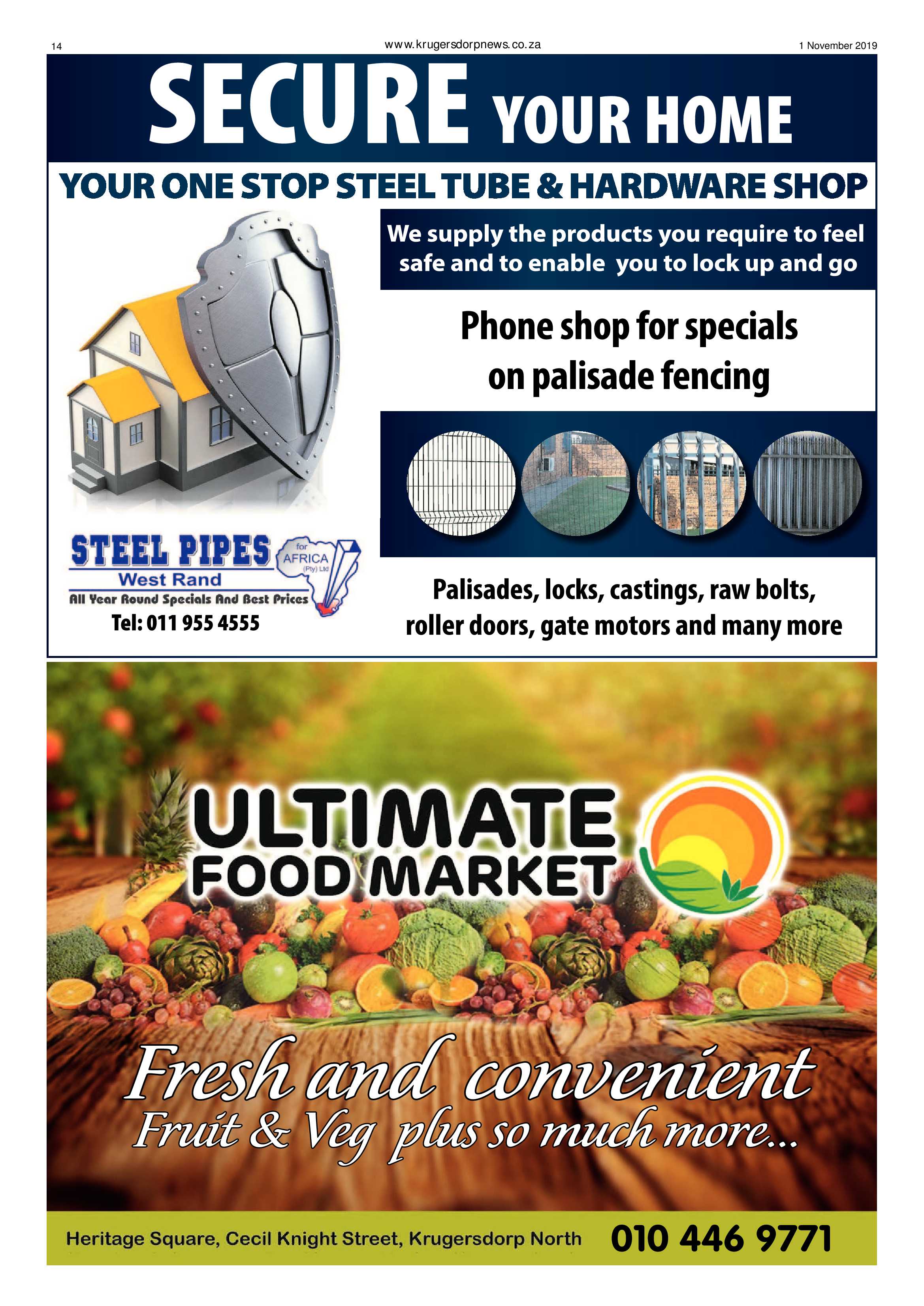 Krugersdorp News 1 November 2019 page 14