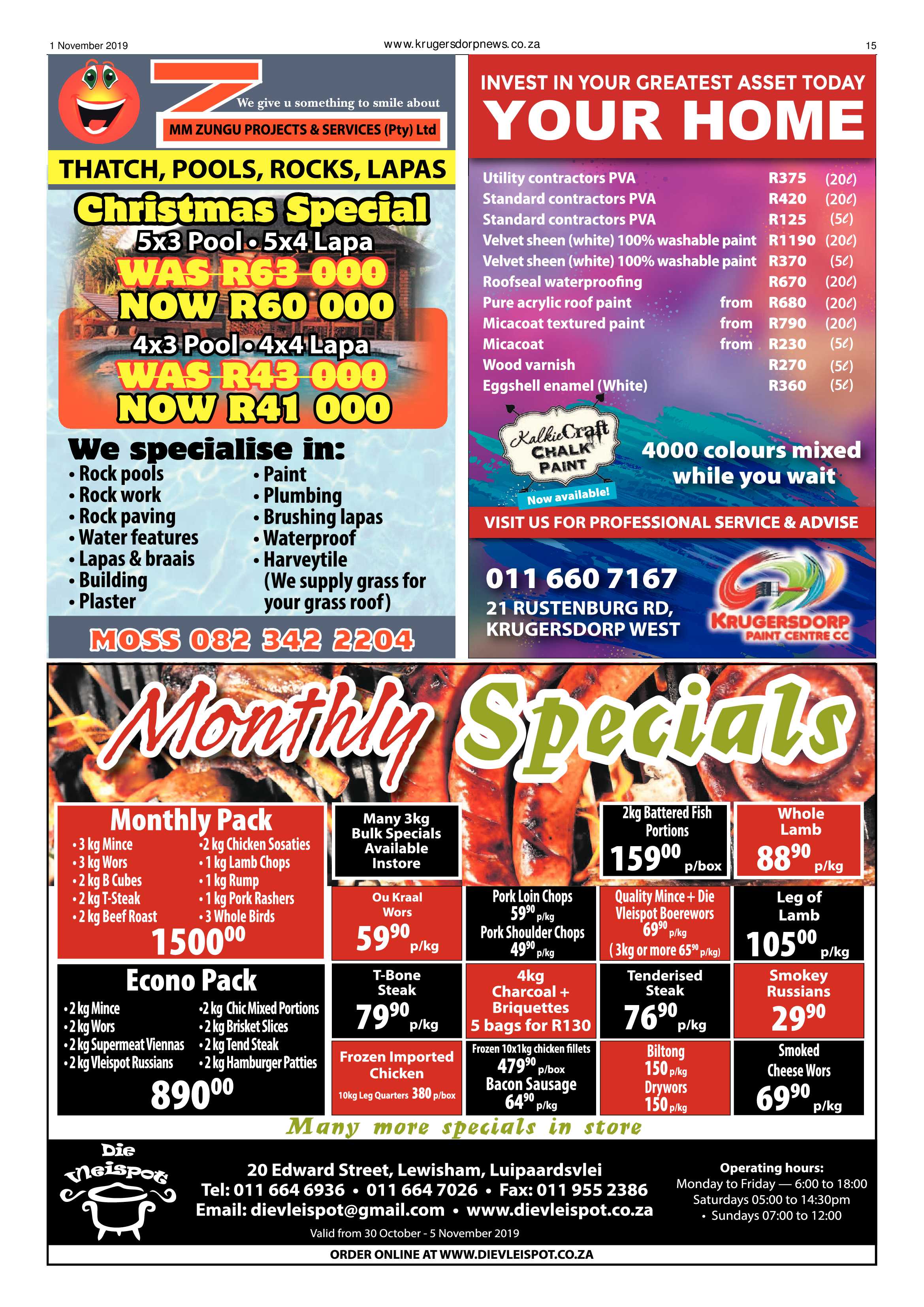 Krugersdorp News 1 November 2019 page 15
