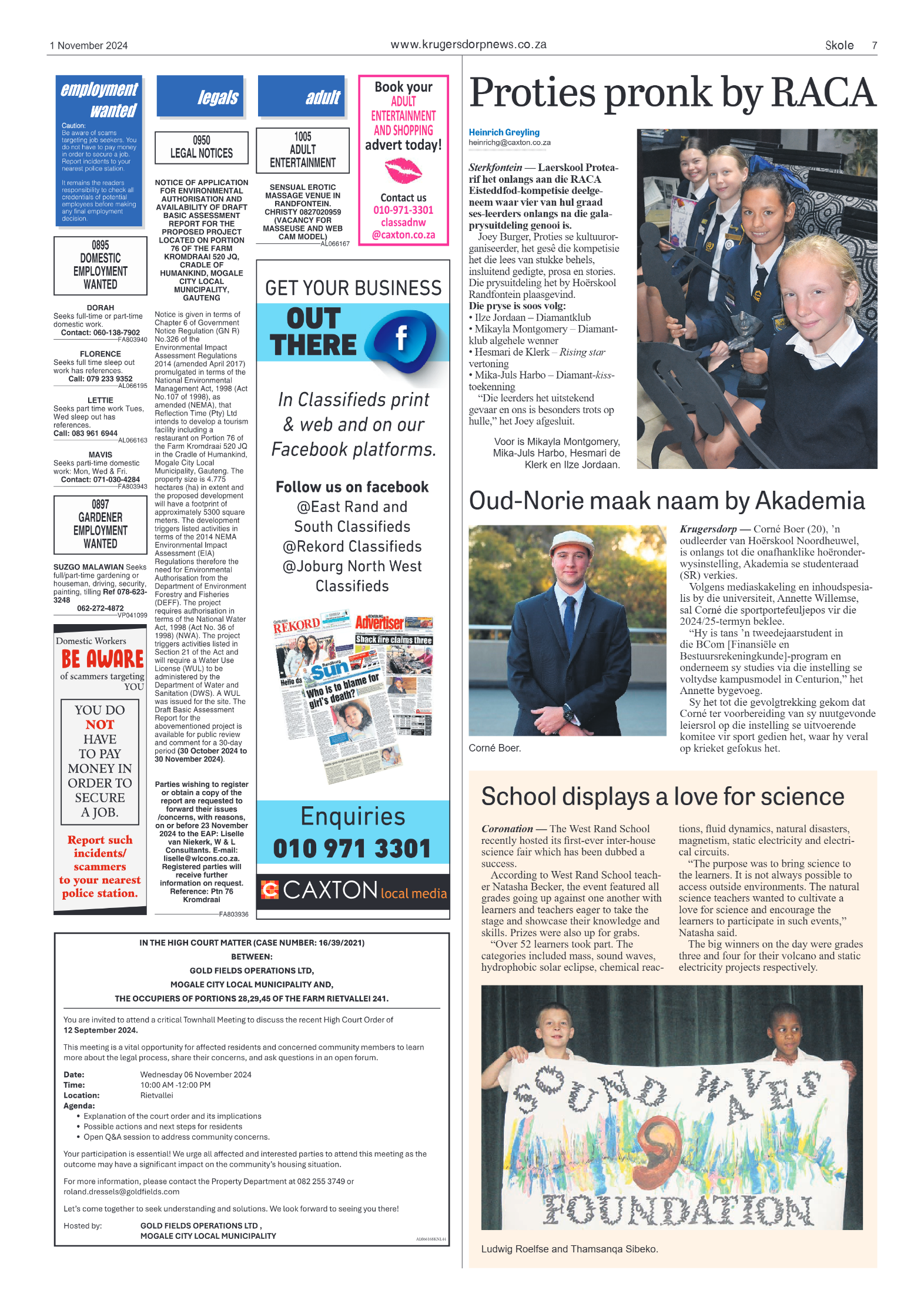 Krugersdorp News 1 November 2024 page 7