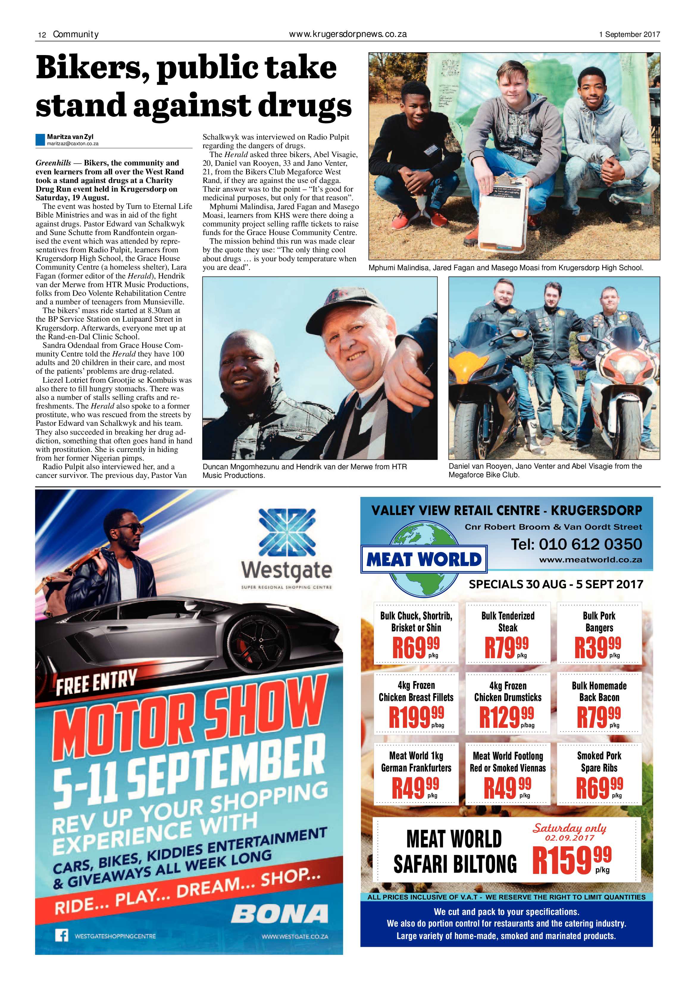Krugersdorp News 1 September 2017 page 12