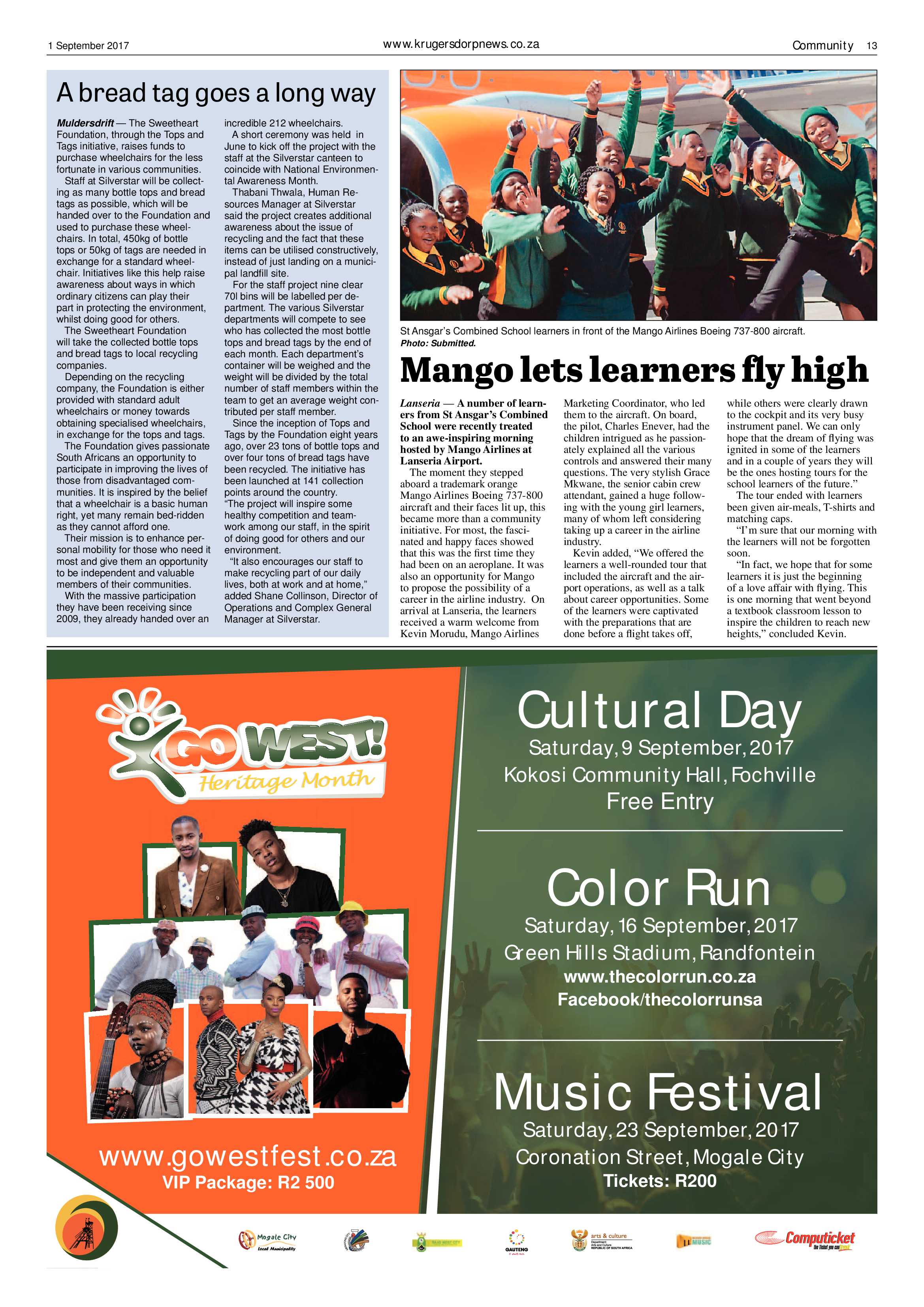 Krugersdorp News 1 September 2017 page 13