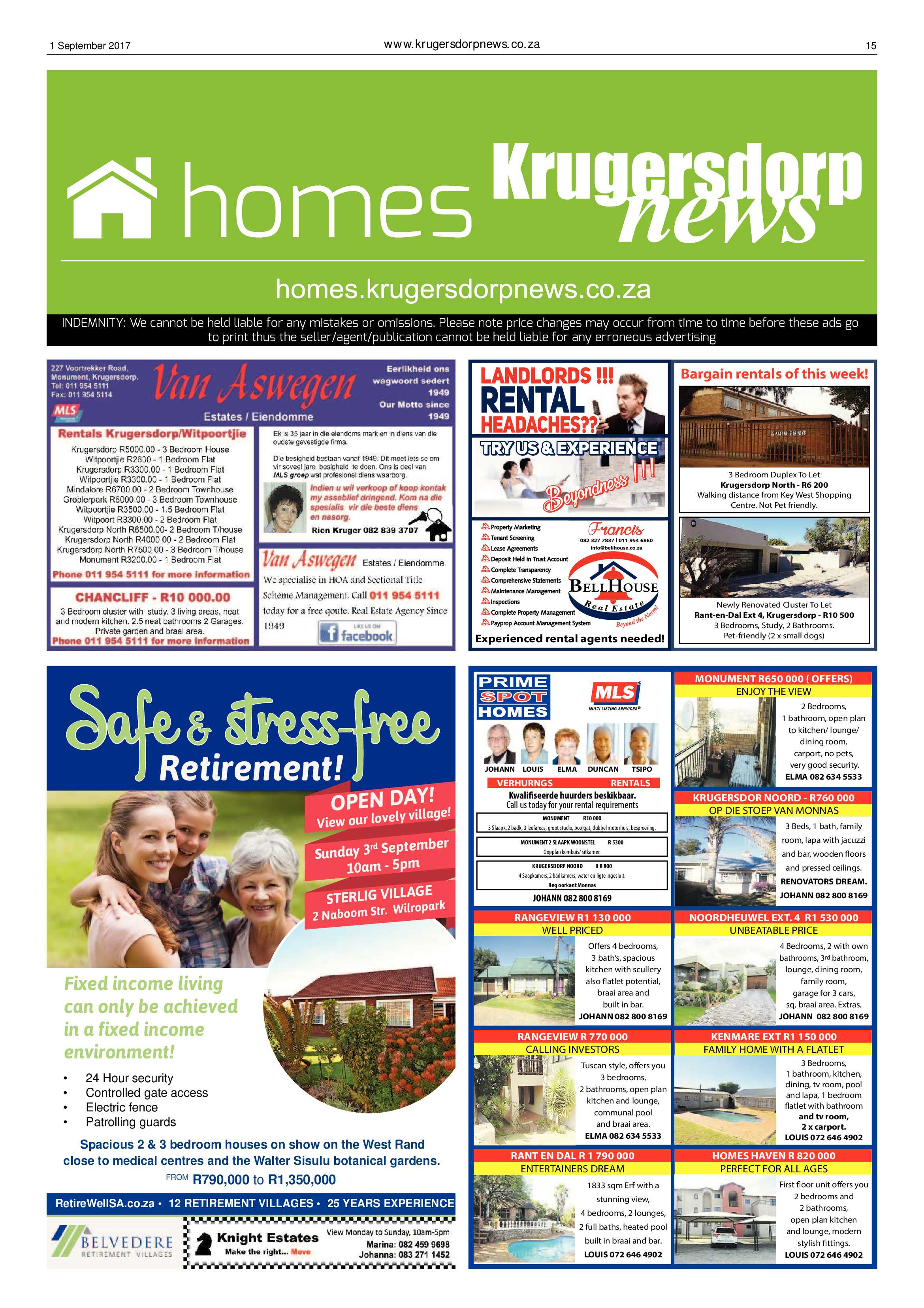 Krugersdorp News 1 September 2017 page 15