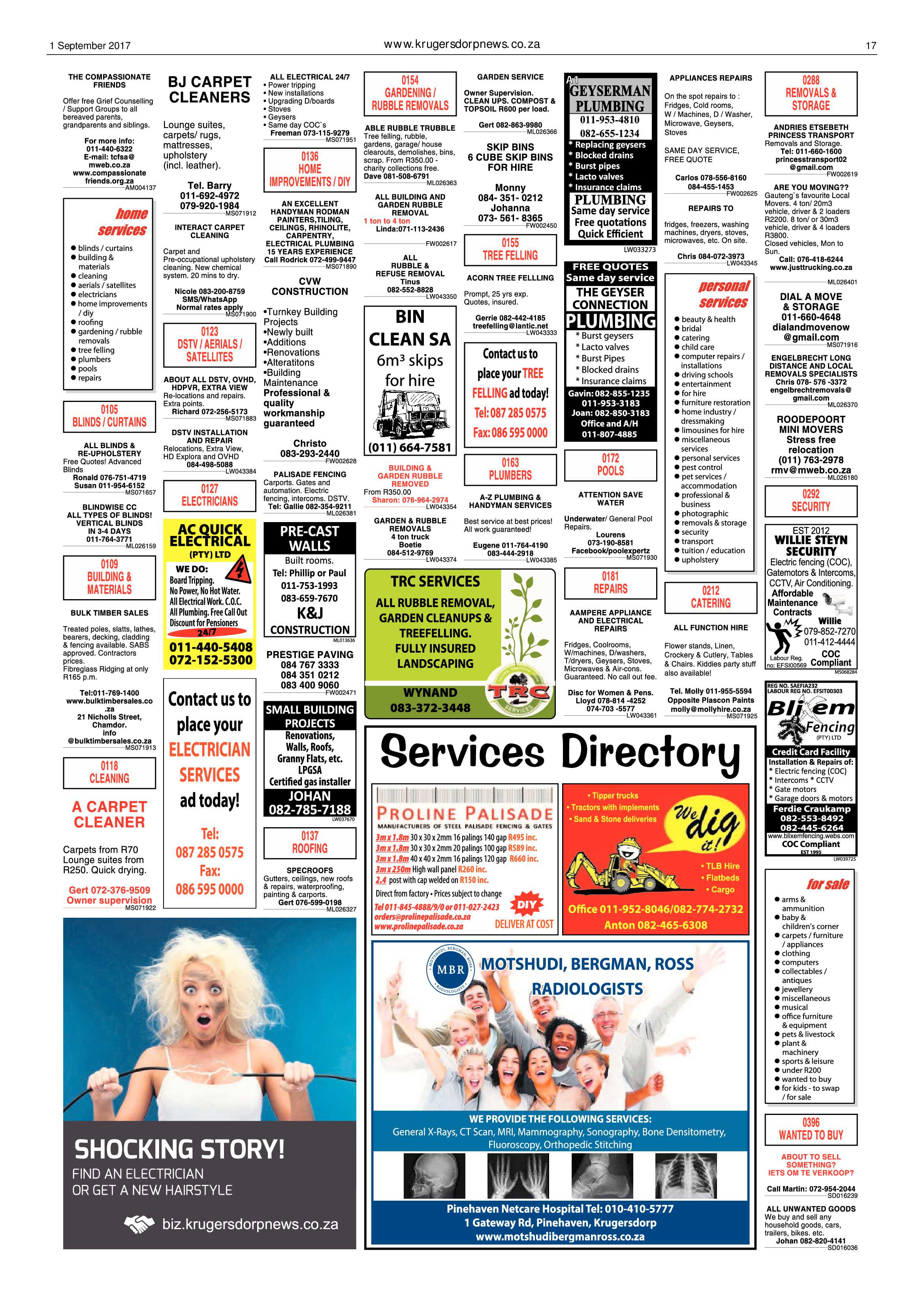 Krugersdorp News 1 September 2017 page 17