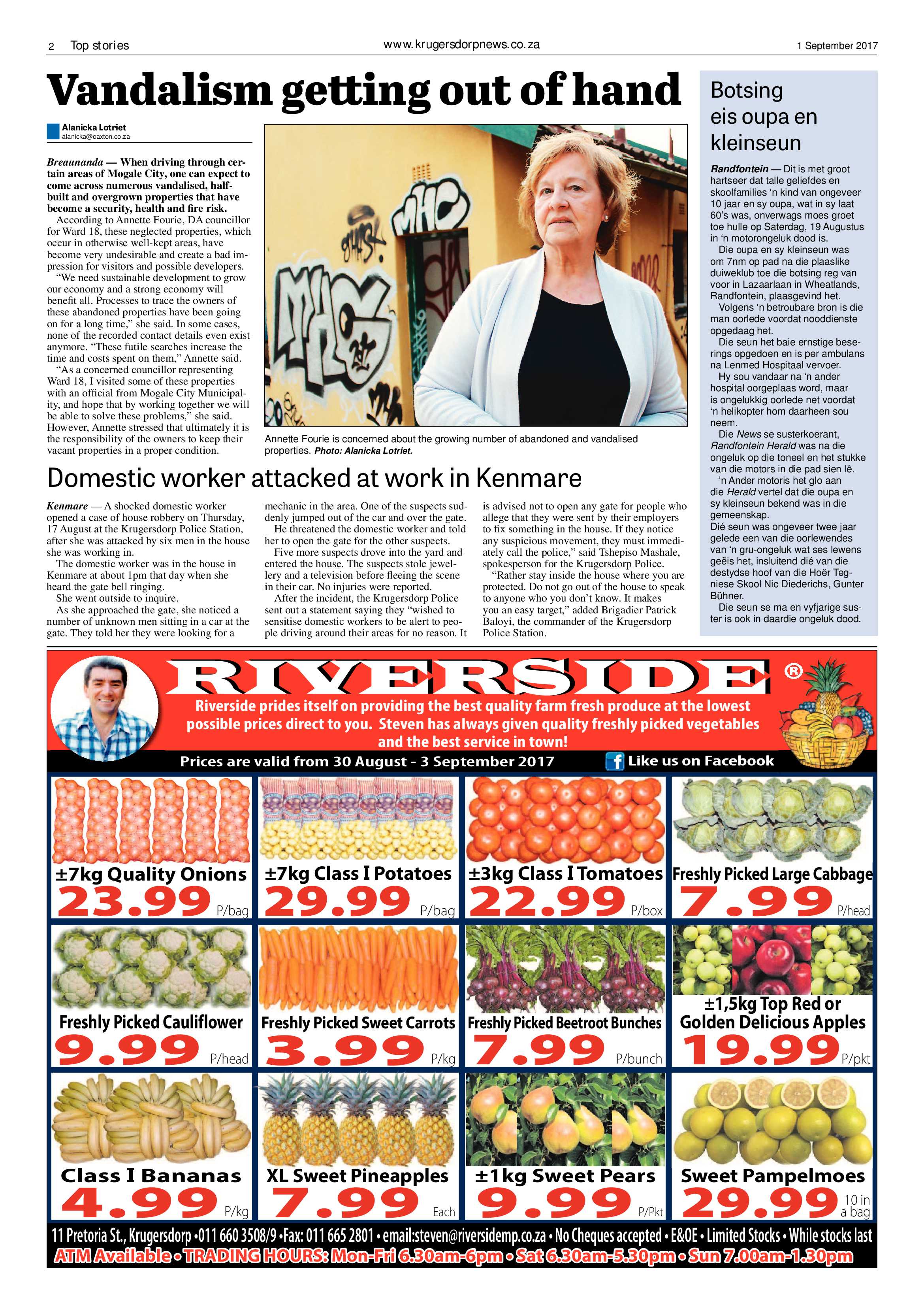 Krugersdorp News 1 September 2017 page 2