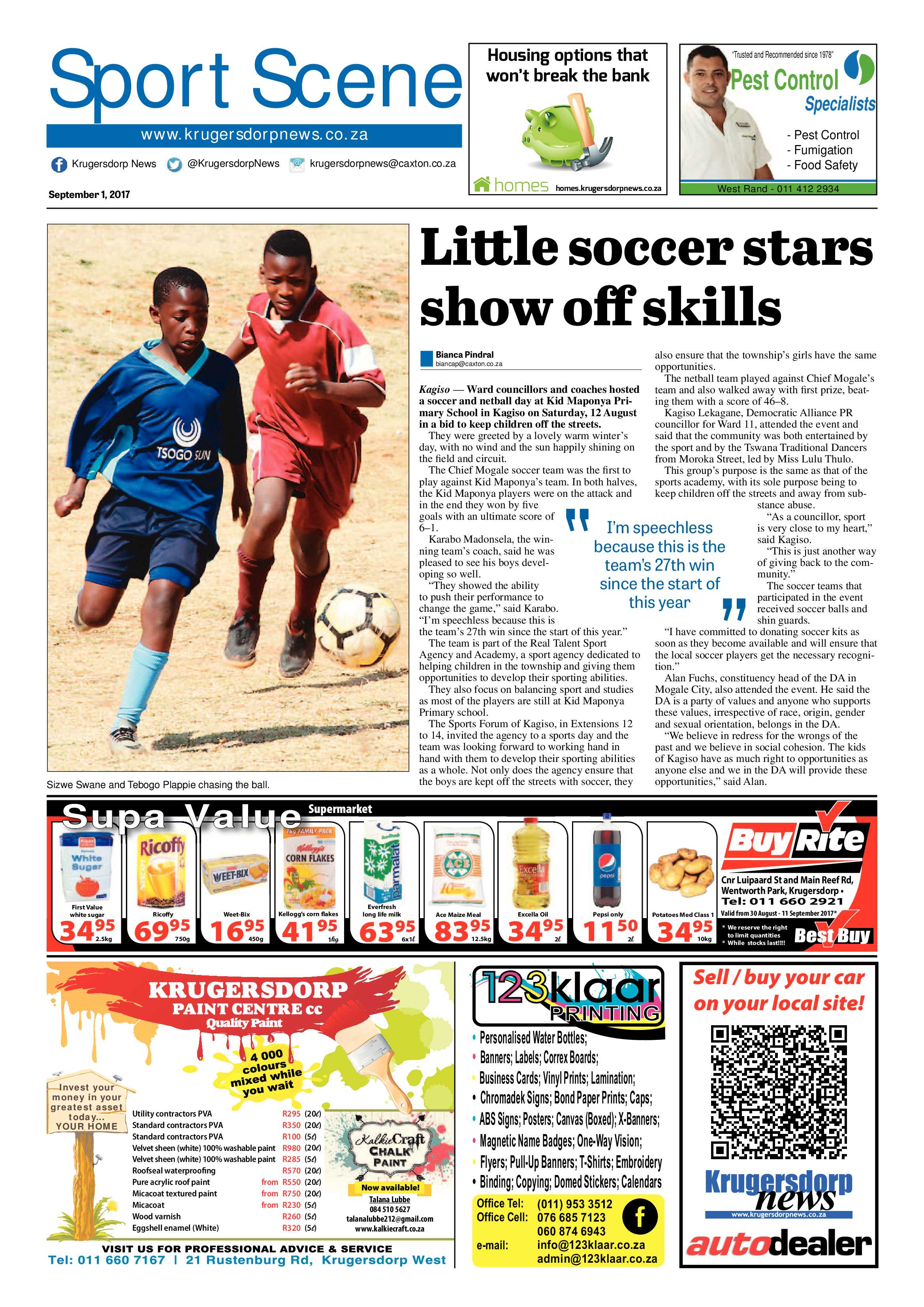 Krugersdorp News 1 September 2017 page 20