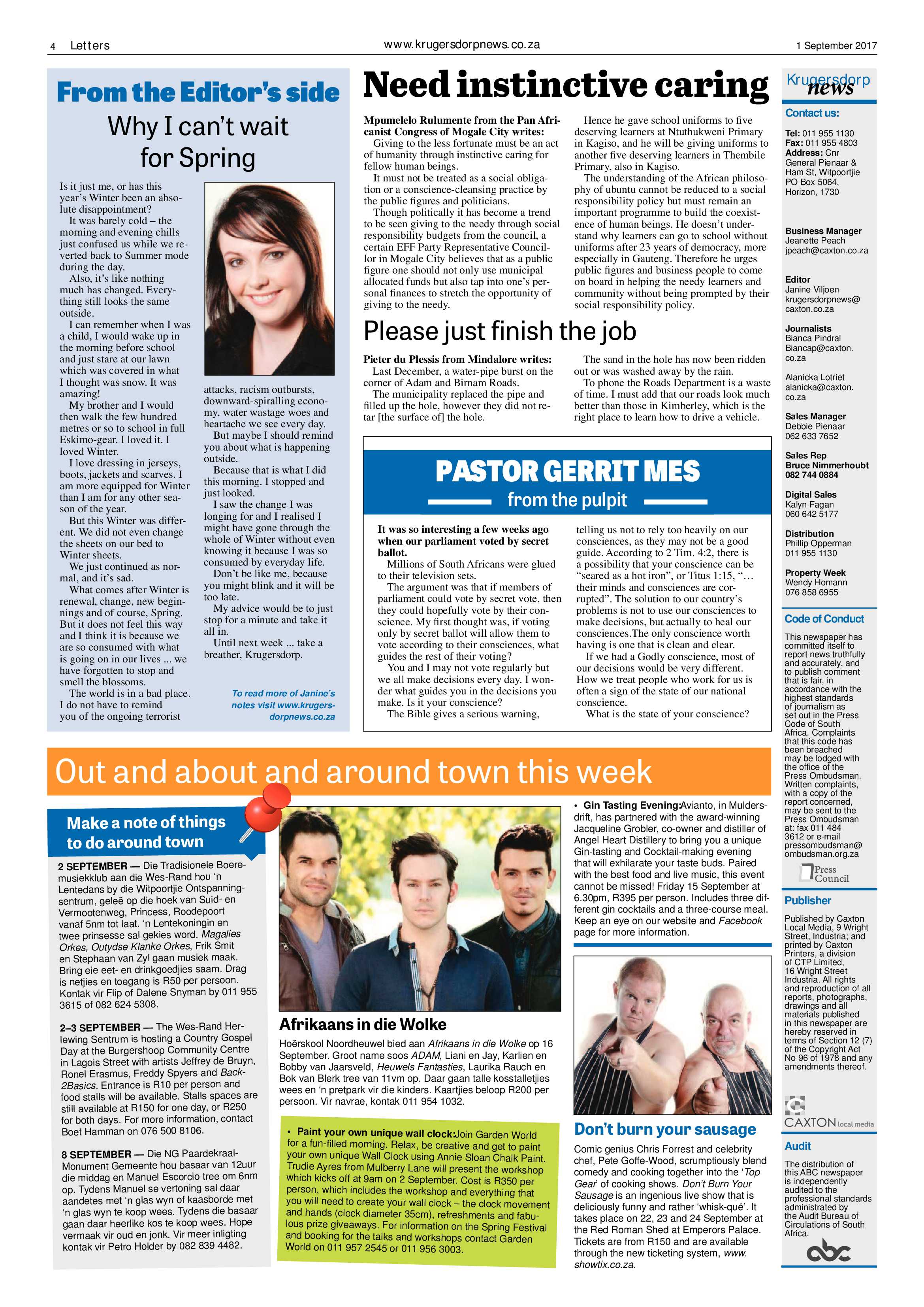 Krugersdorp News 1 September 2017 page 4