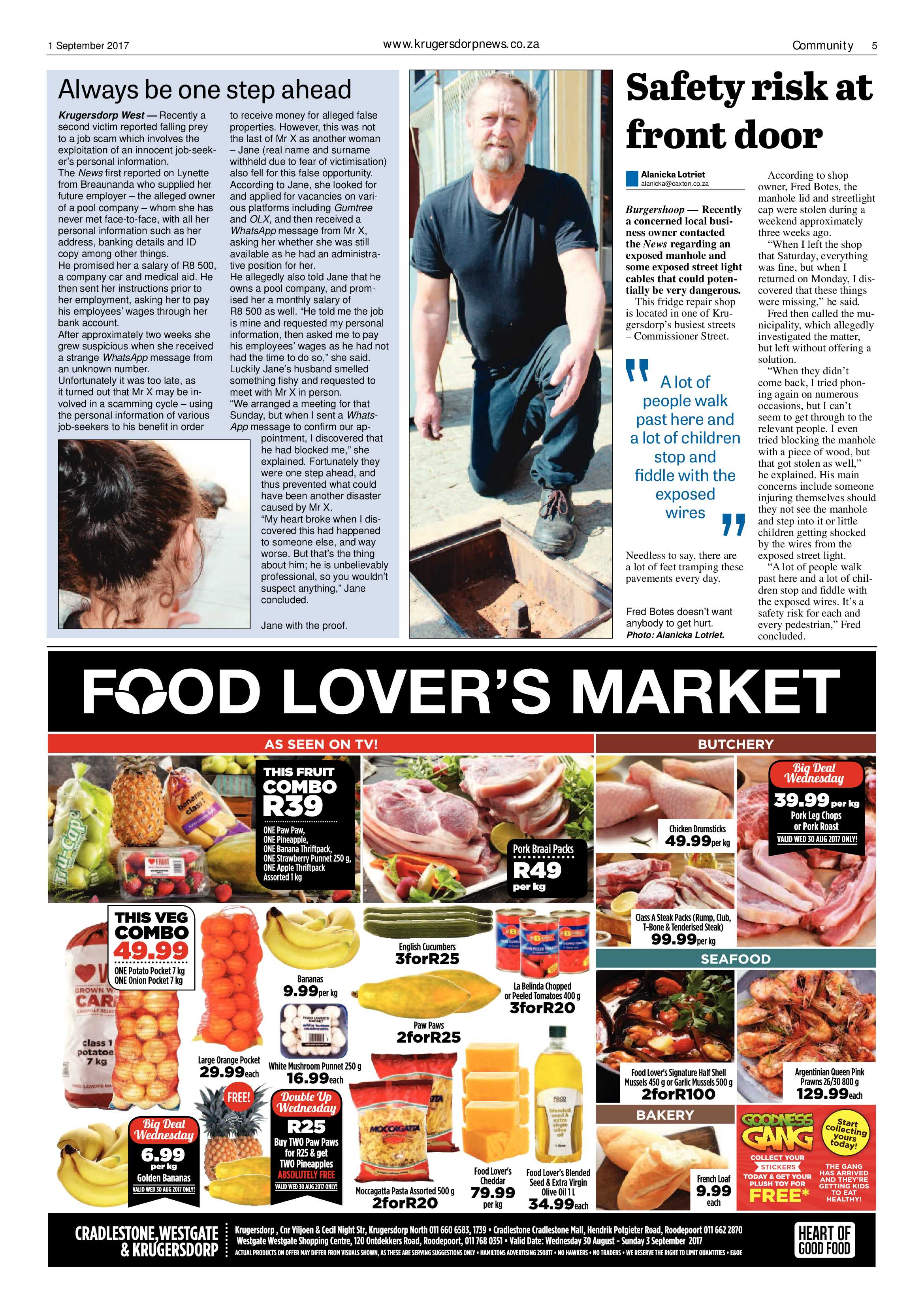 Krugersdorp News 1 September 2017 page 5