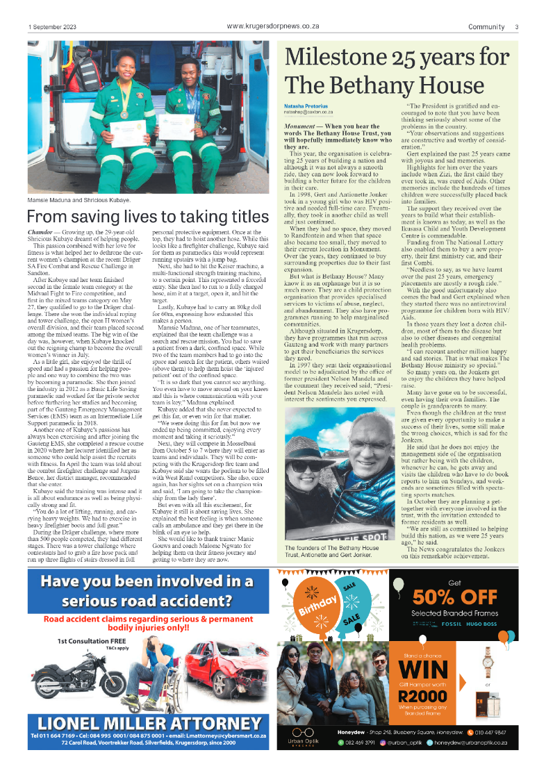 Krugersdorp News 1 September 2023 page 3