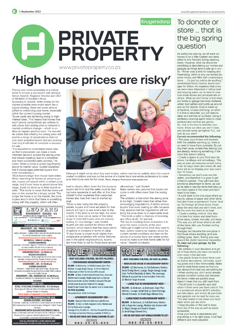 Krugersdorp News 1 September 2023 page 8