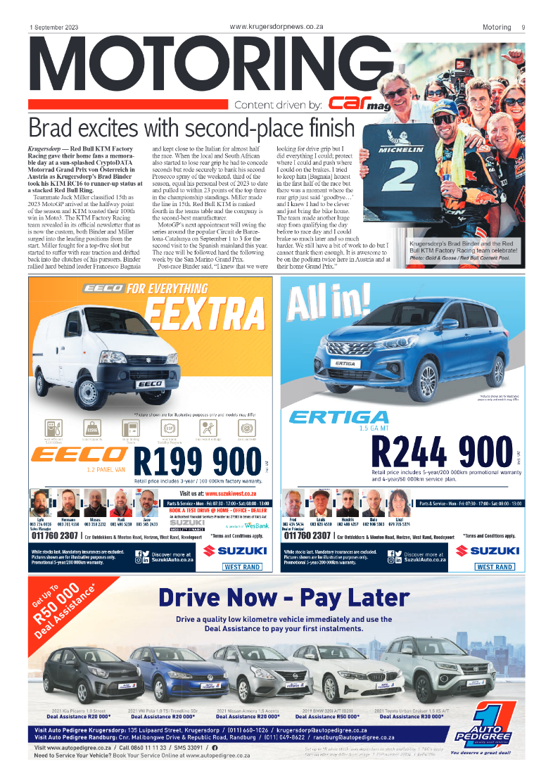 Krugersdorp News 1 September 2023 page 9