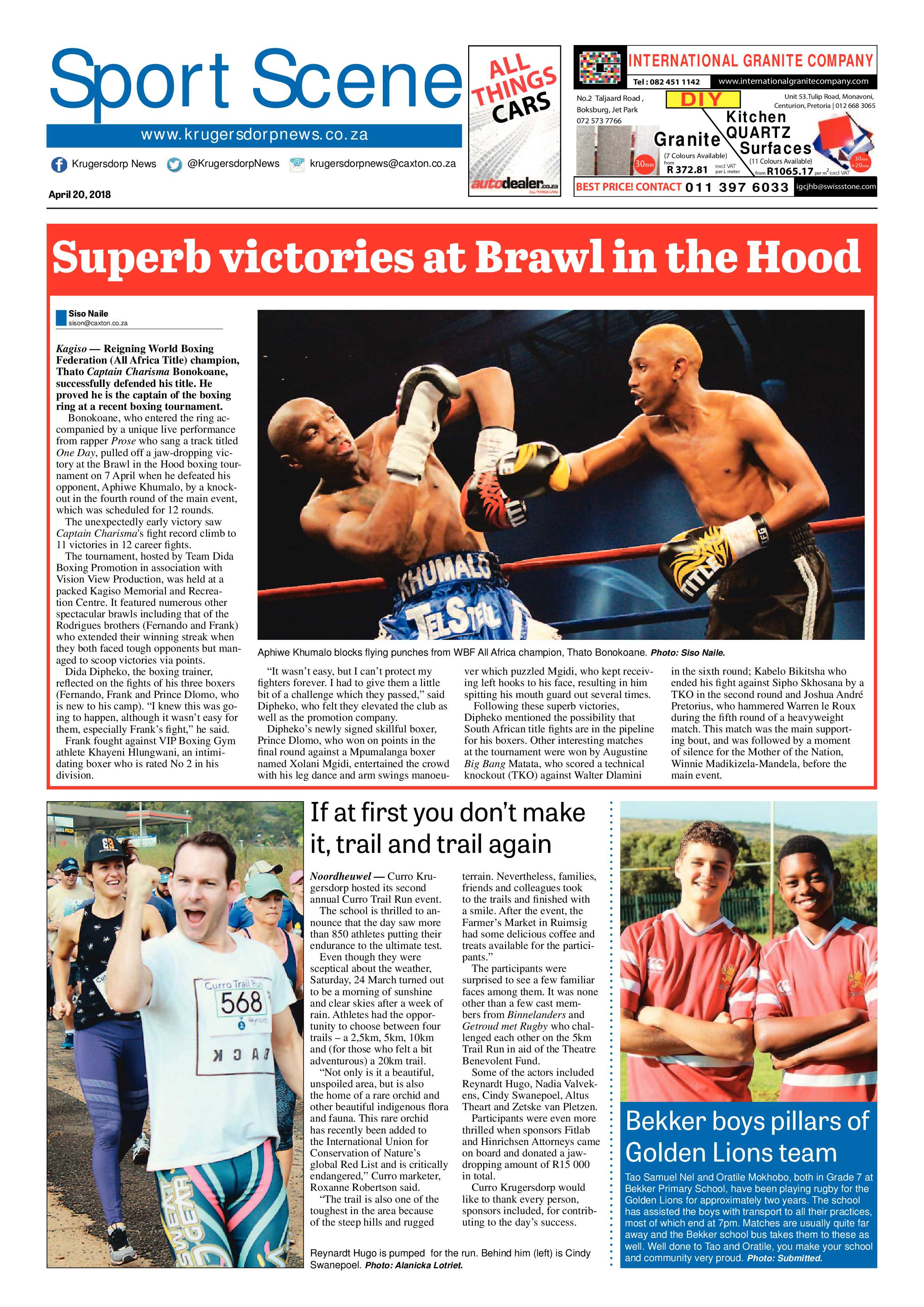Krugersdorp News 20 April 2018 page 20
