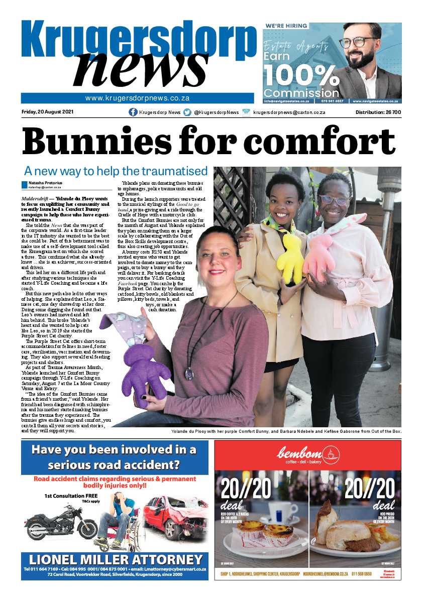 Krugersdorp News 20 August 2021 page 1