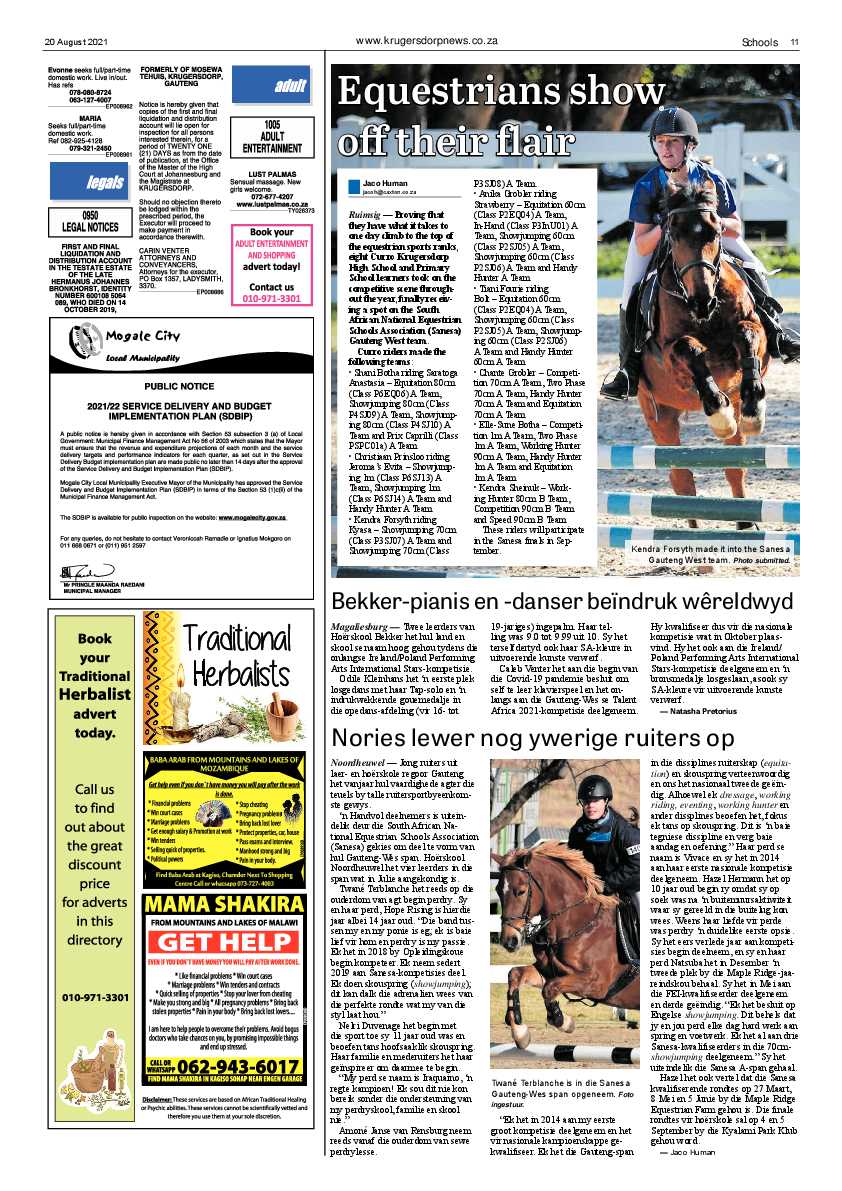 Krugersdorp News 20 August 2021 page 11