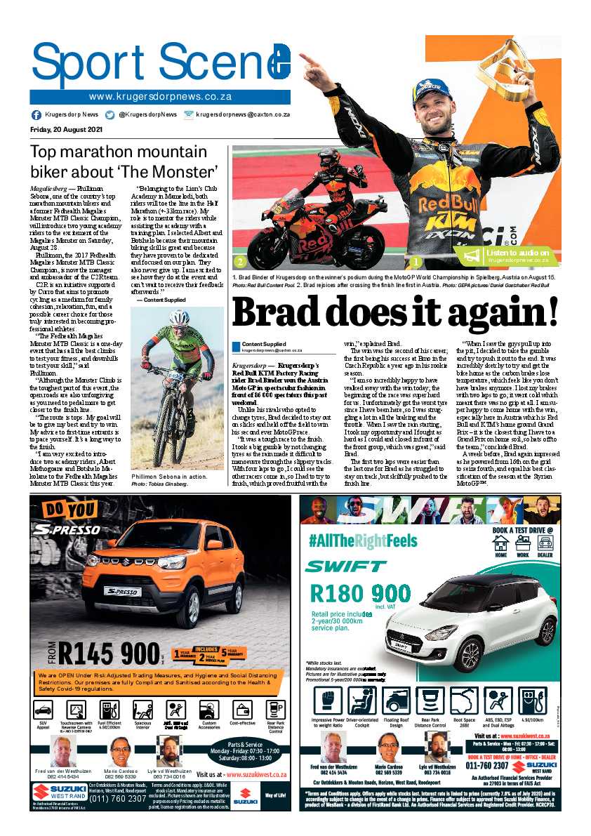 Krugersdorp News 20 August 2021 page 12