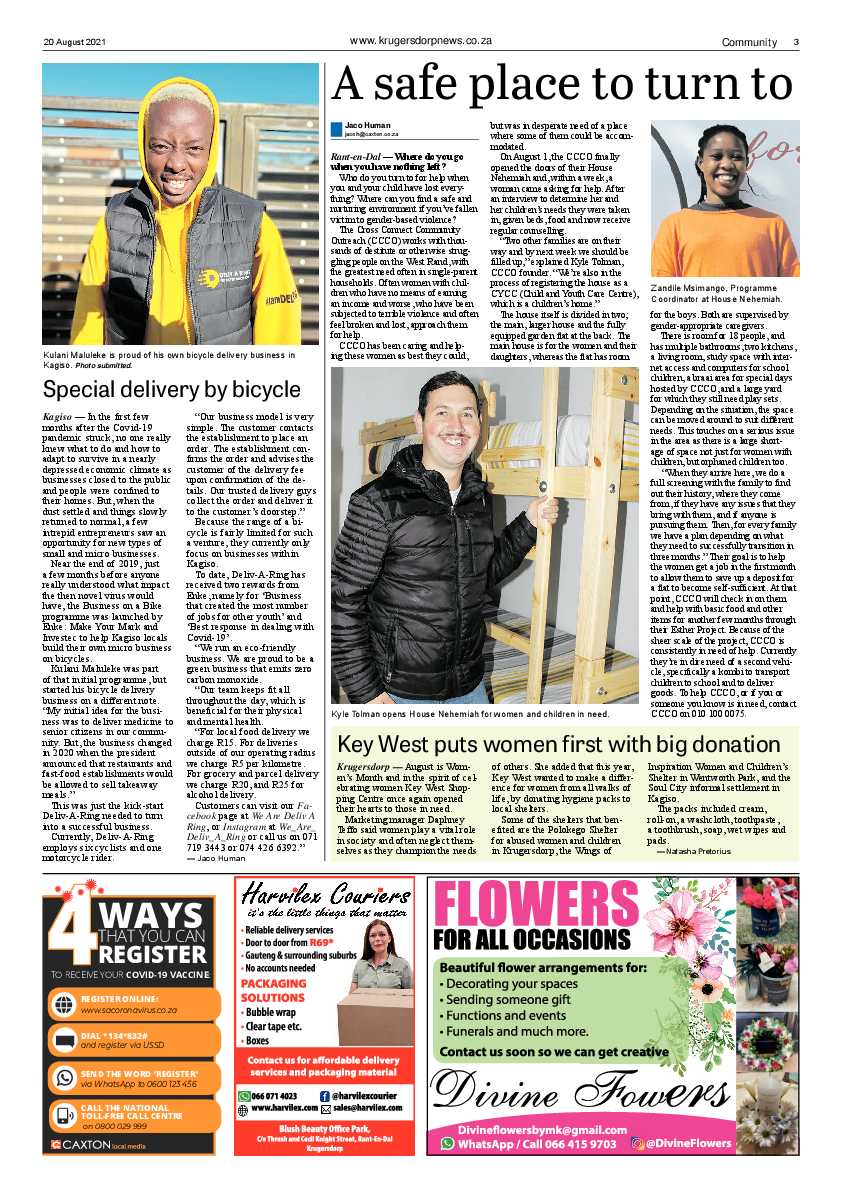 Krugersdorp News 20 August 2021 page 3