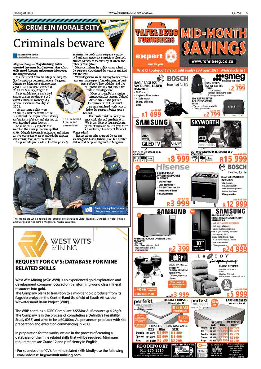 Krugersdorp News 20 August 2021 page 5