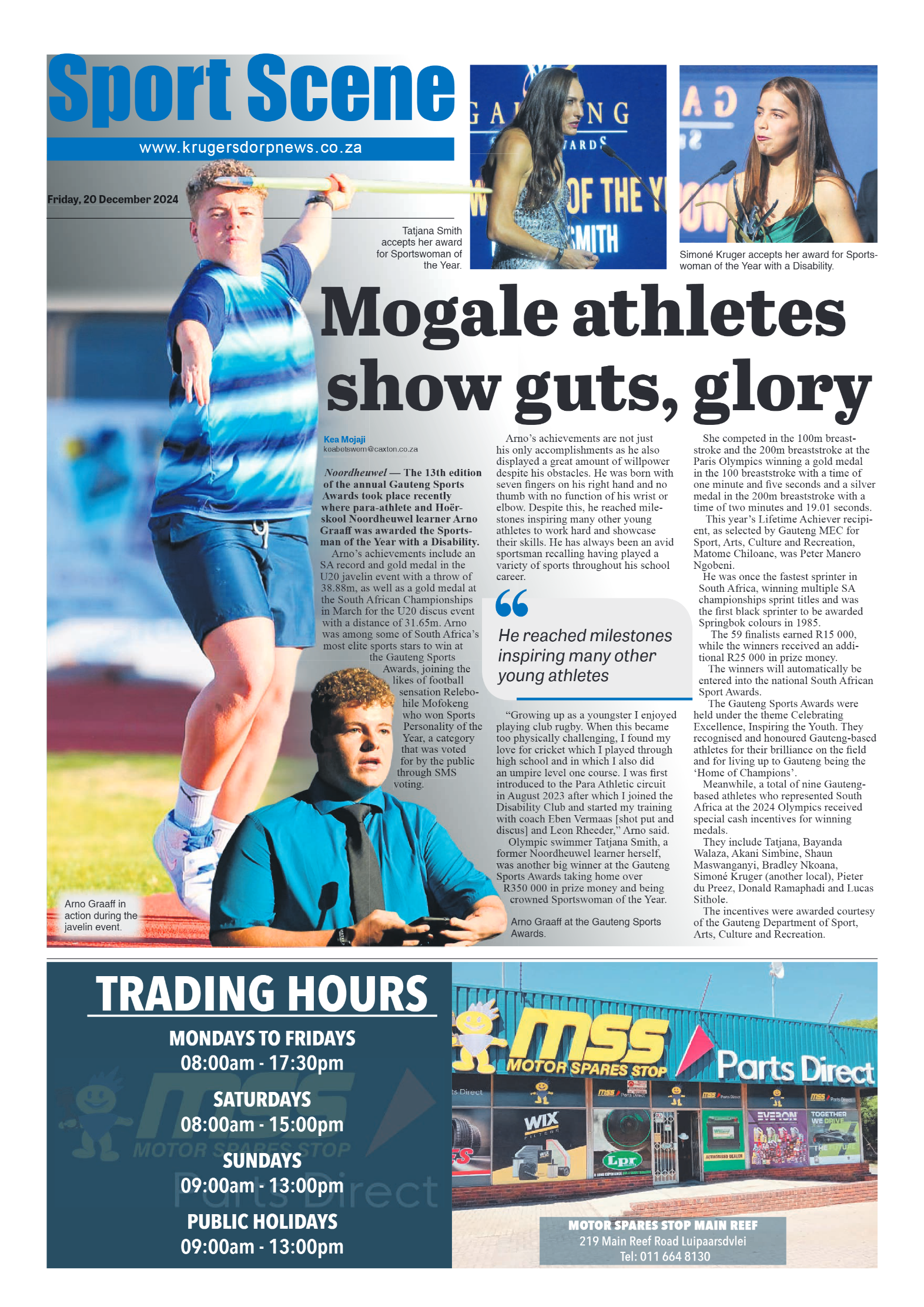 Krugersdorp News 20 December 2024 page 8
