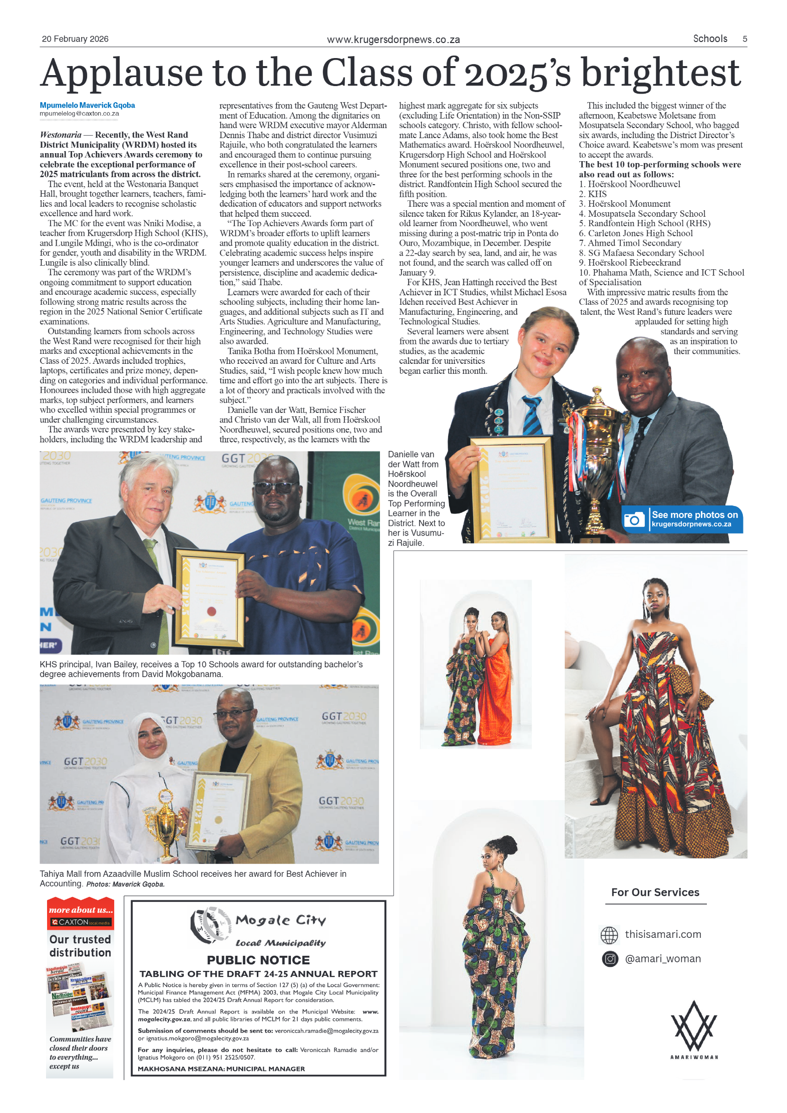 Krugersdorp News 20 February 2026 page 5
