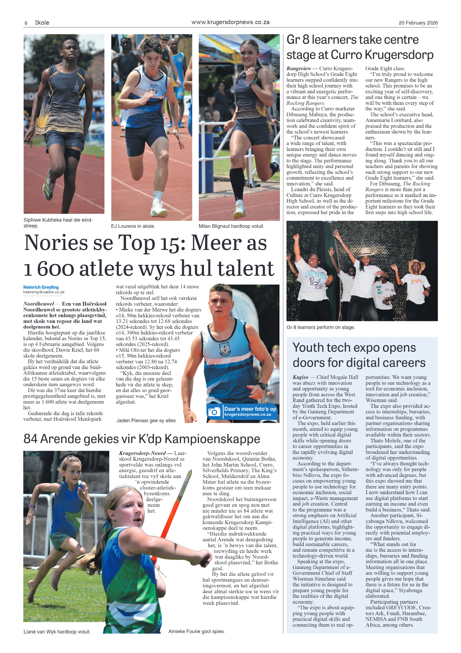 Krugersdorp News 20 February 2026 page 6