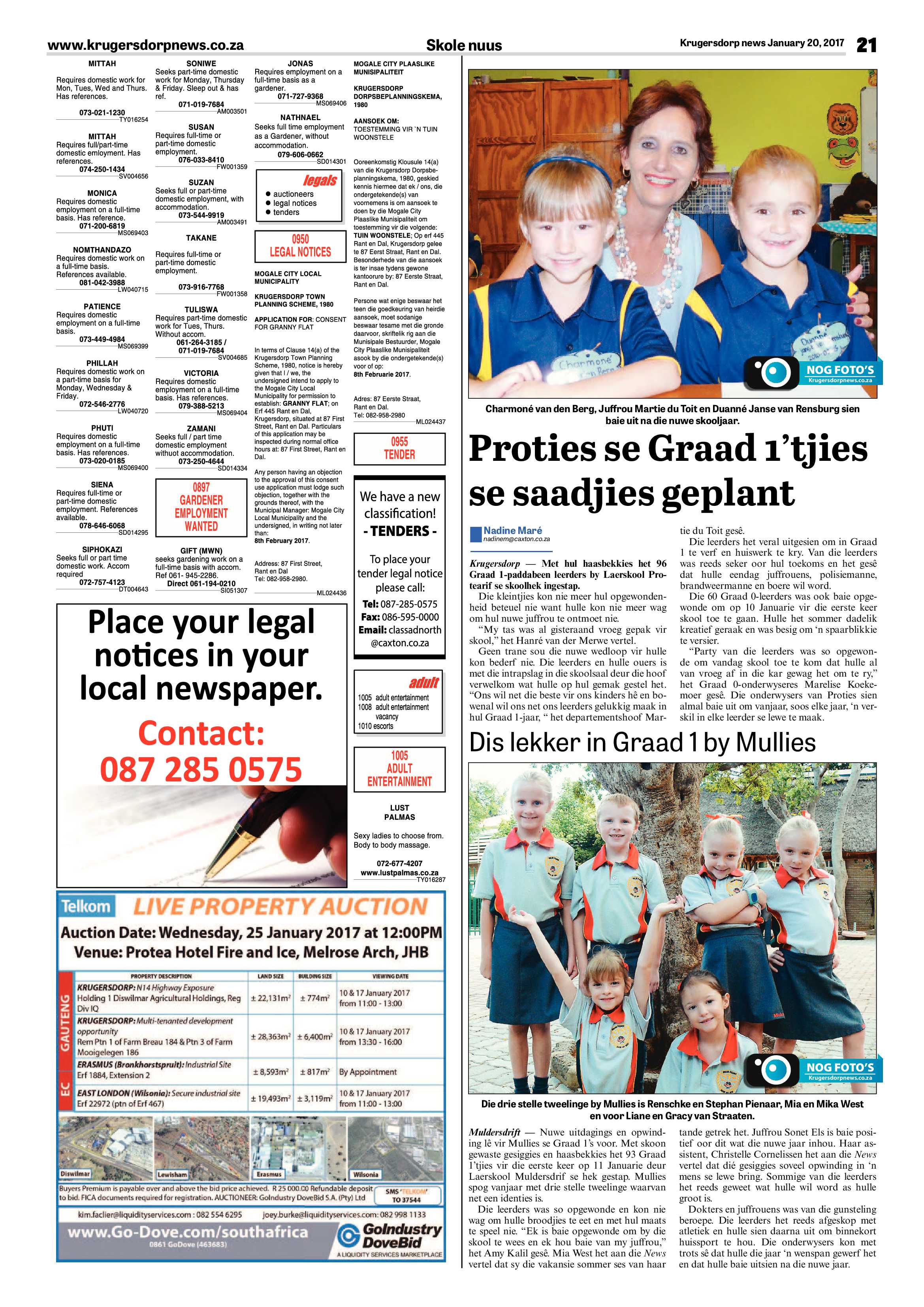 Krugersdorp News 20 January 2017 page 21