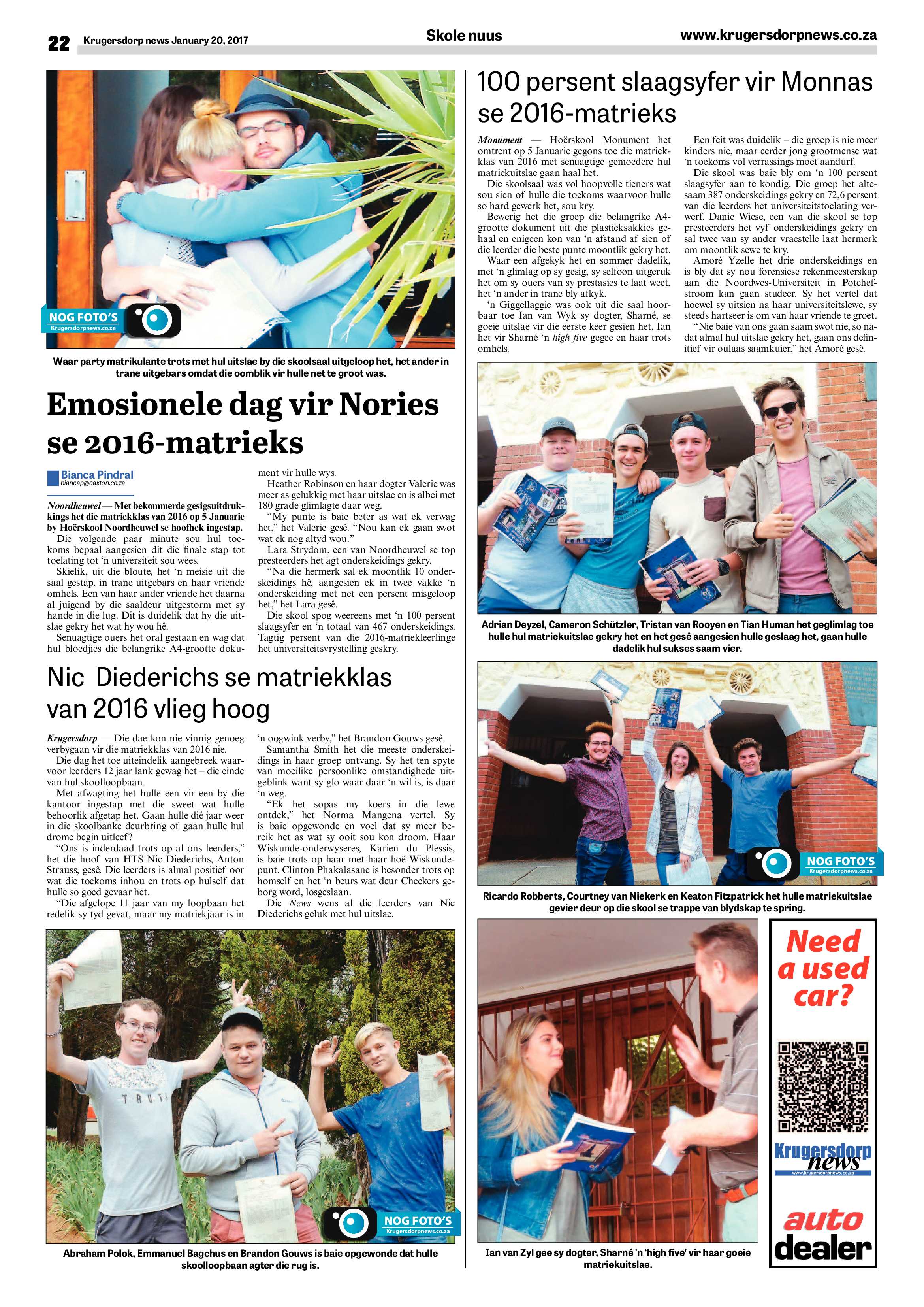 Krugersdorp News 20 January 2017 page 22