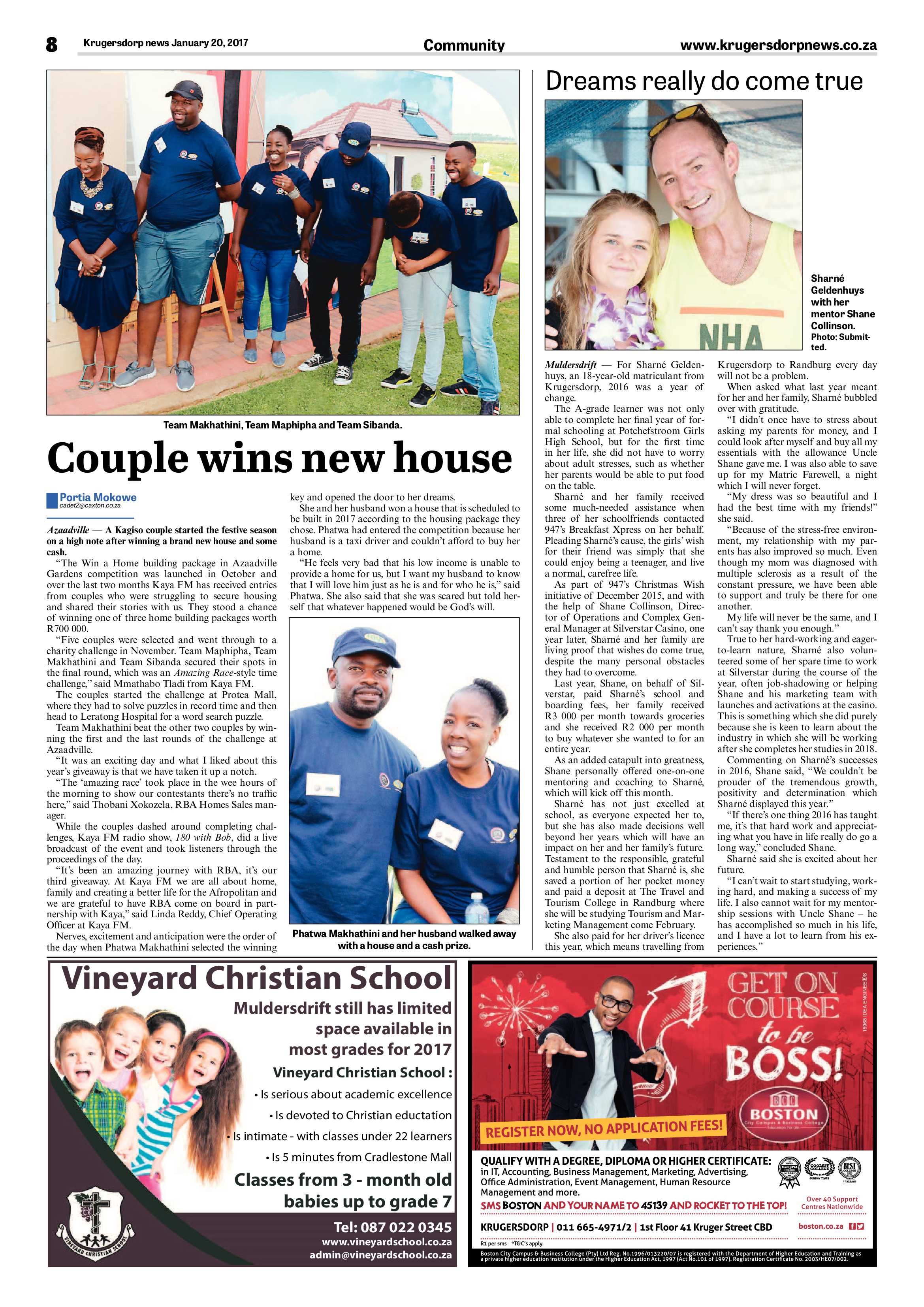 Krugersdorp News 20 January 2017 page 8