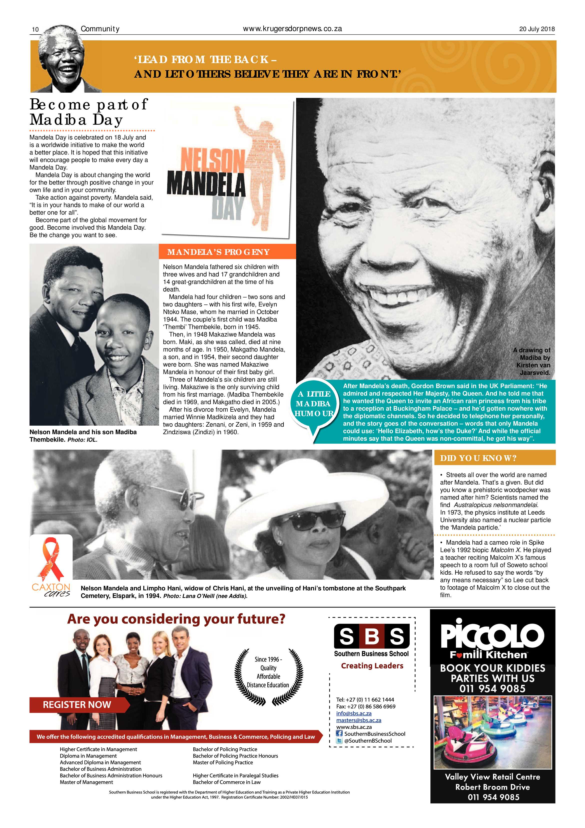 Krugersdorp News 20 July 2018 page 10