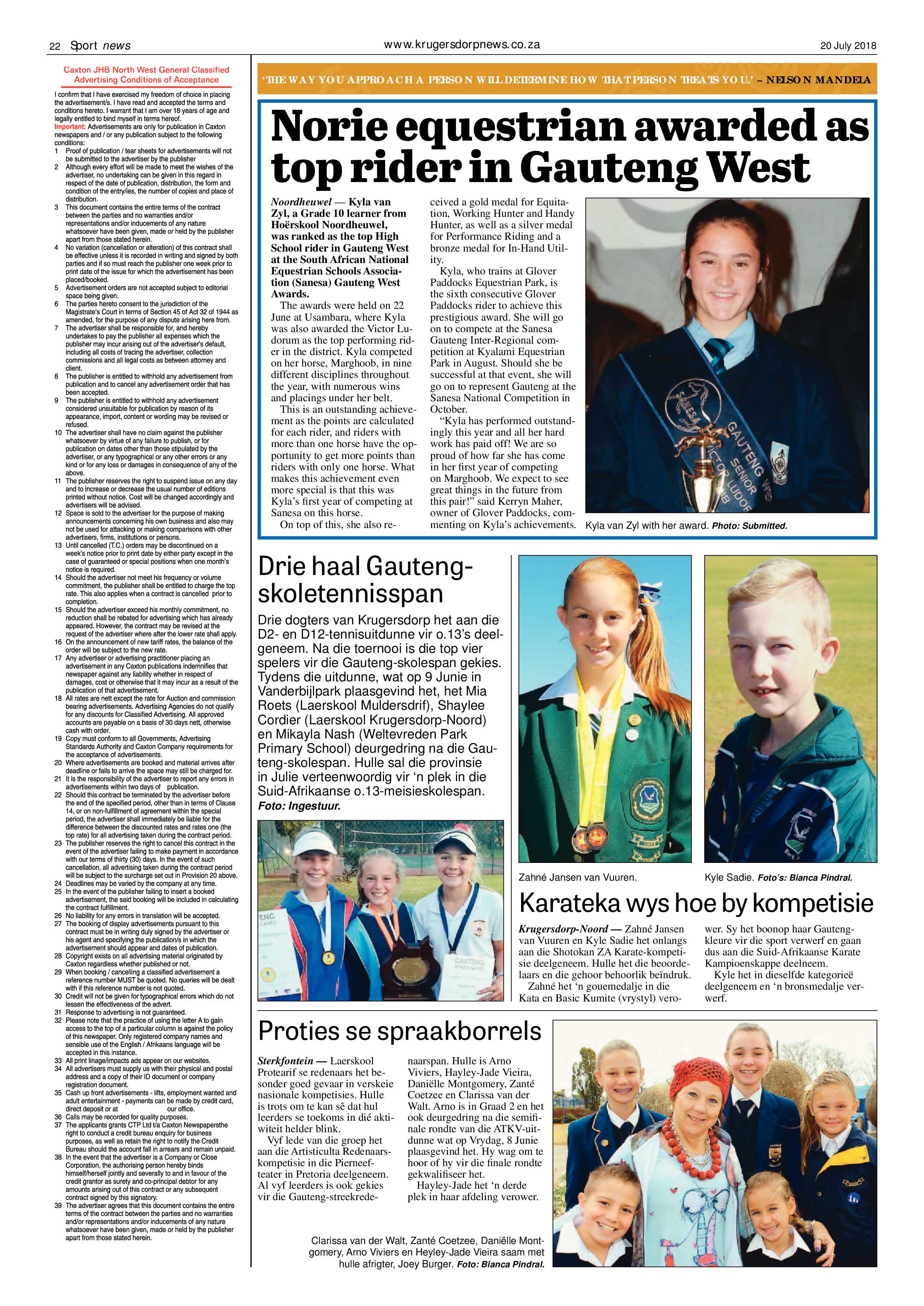 Krugersdorp News 20 July 2018 page 22