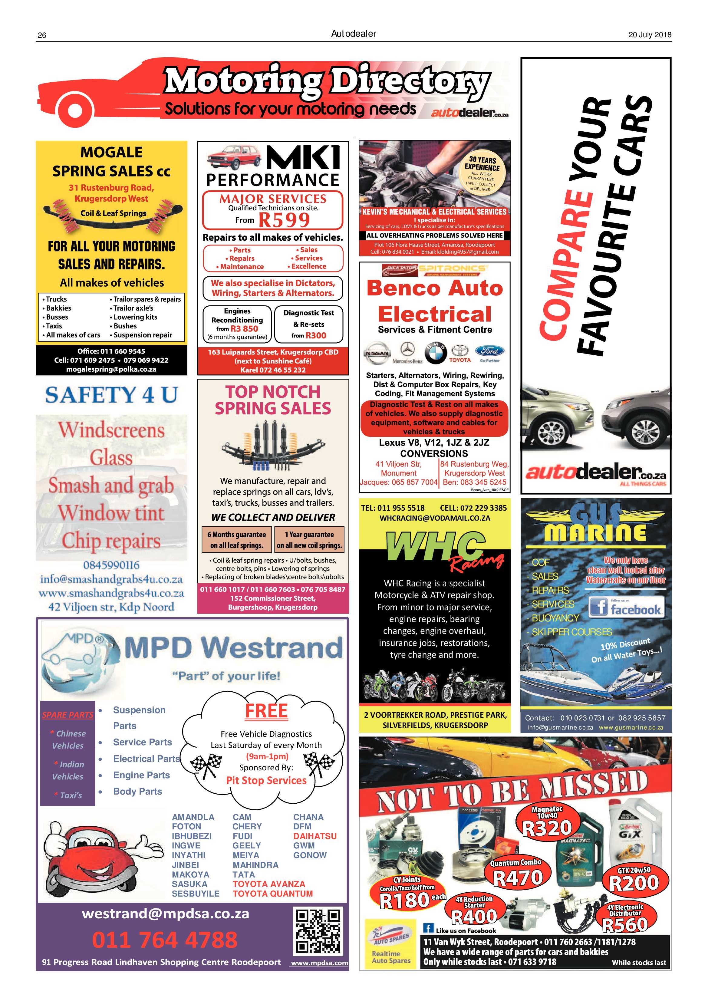Krugersdorp News 20 July 2018 page 26