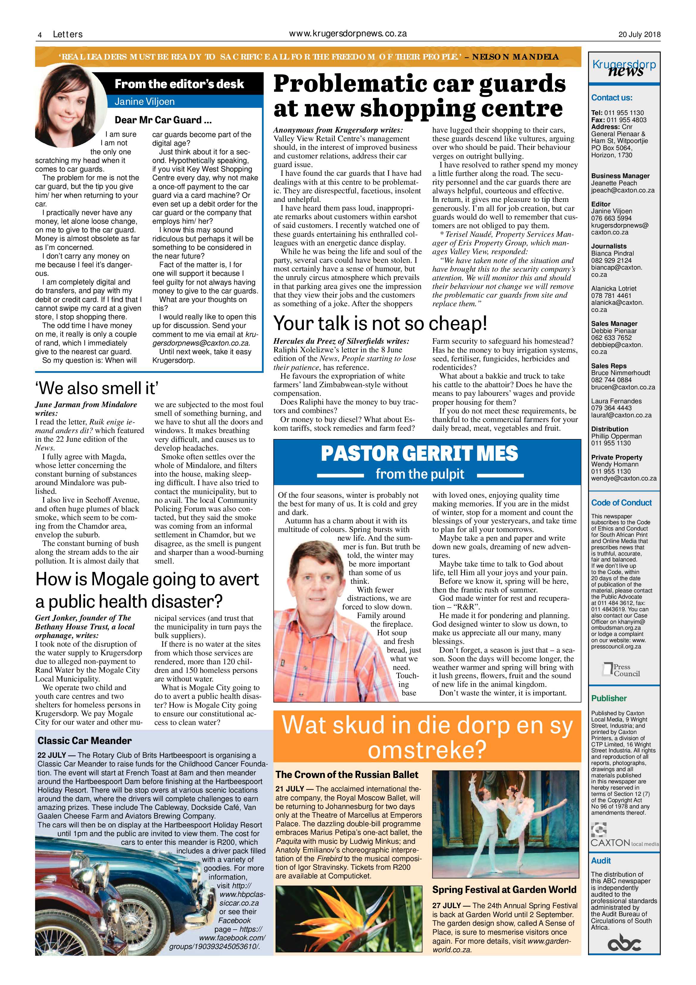 Krugersdorp News 20 July 2018 page 4