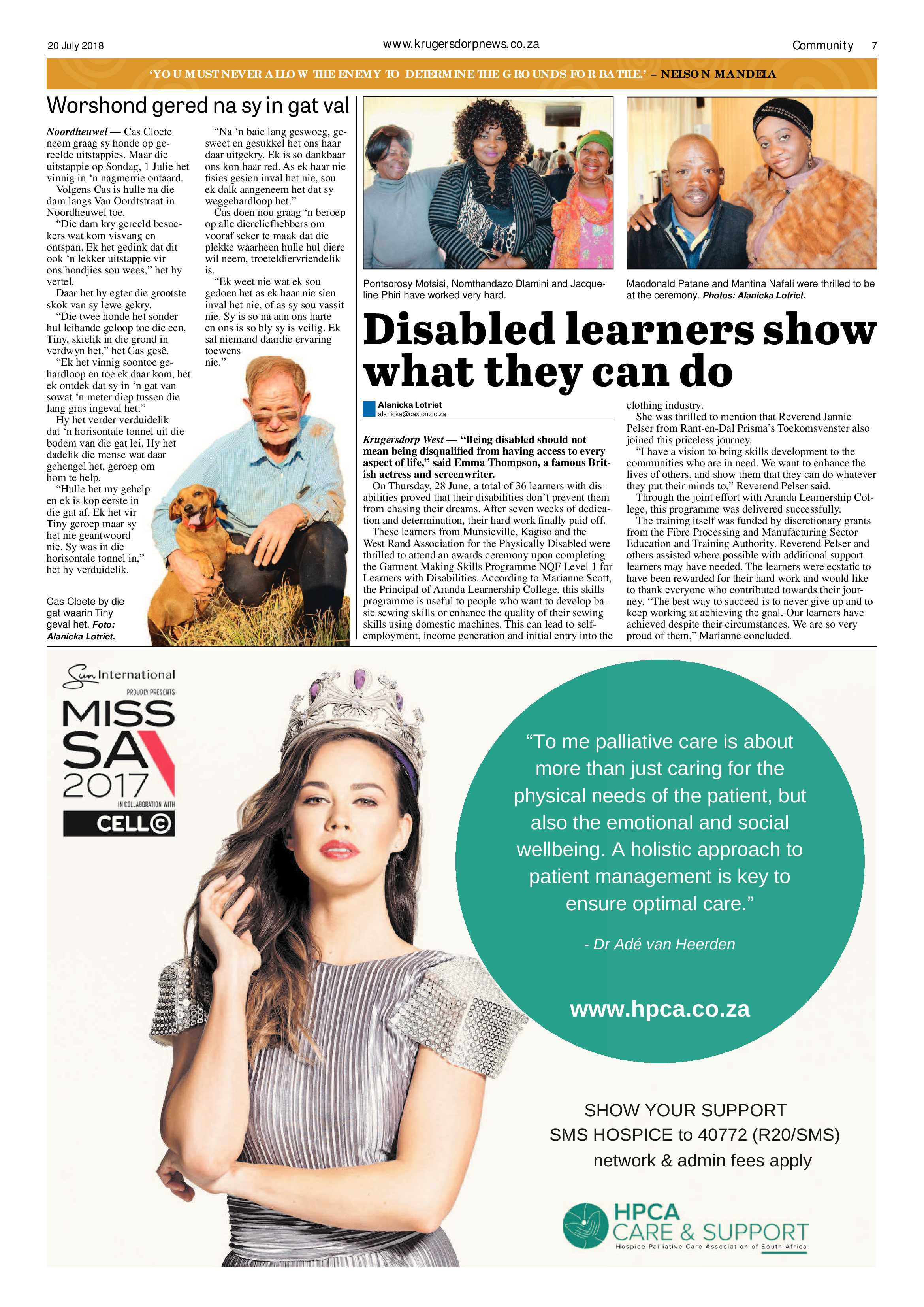 Krugersdorp News 20 July 2018 page 7