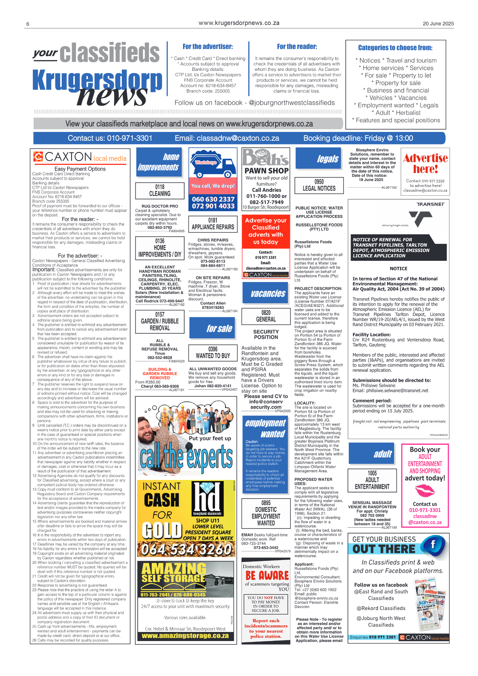 Krugersdorp News 20 June 2025 page 6