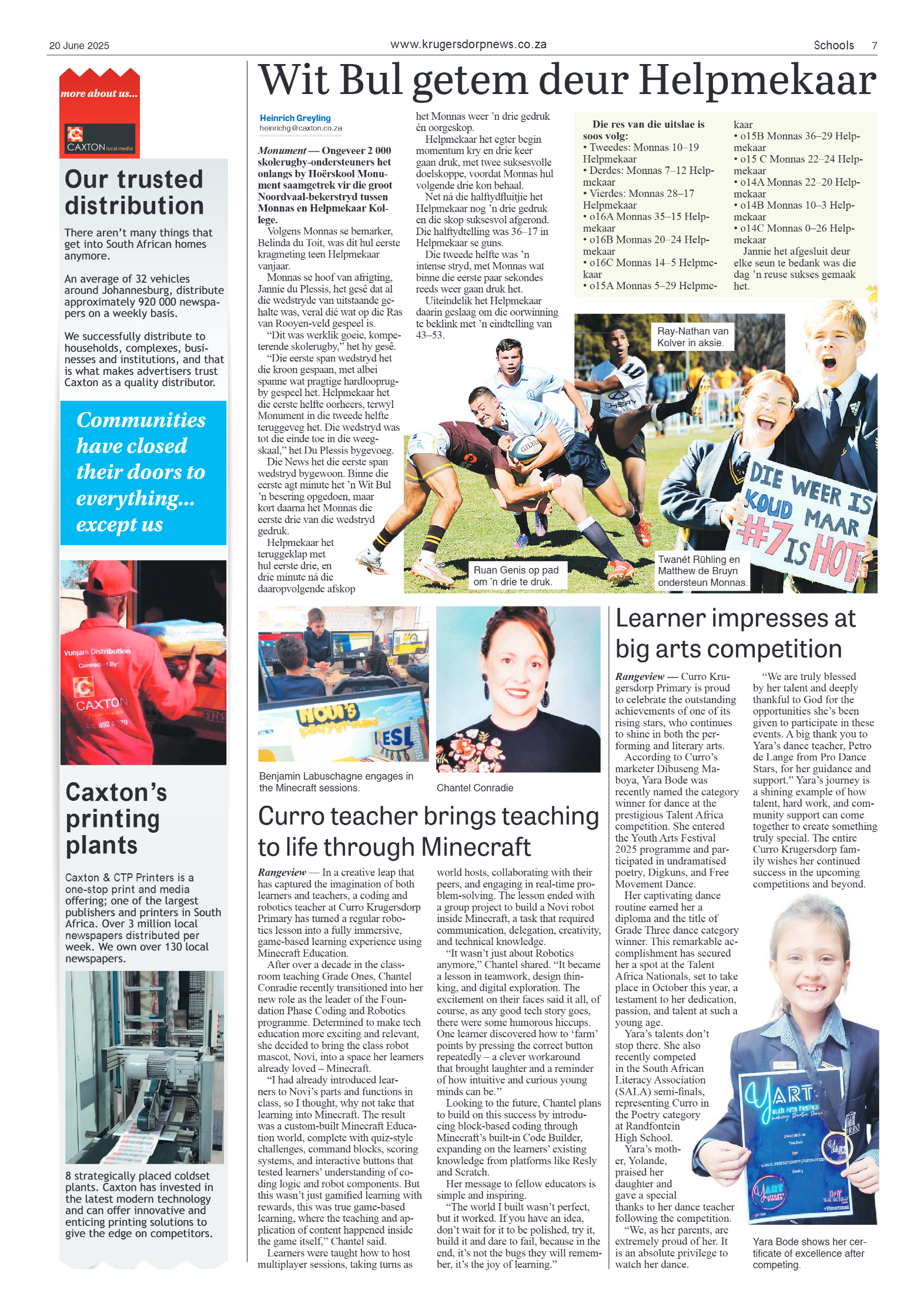 Krugersdorp News 20 June 2025 page 7